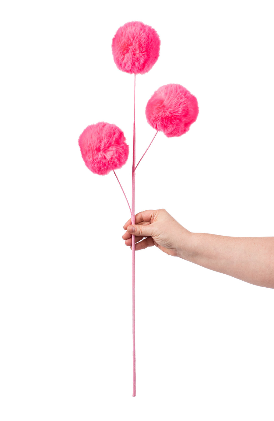 29" Faux Fur Spray: Hot Pink detail photo 3
