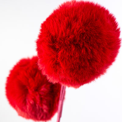 29" Faux Fur Spray: Red Lifestyle Photo