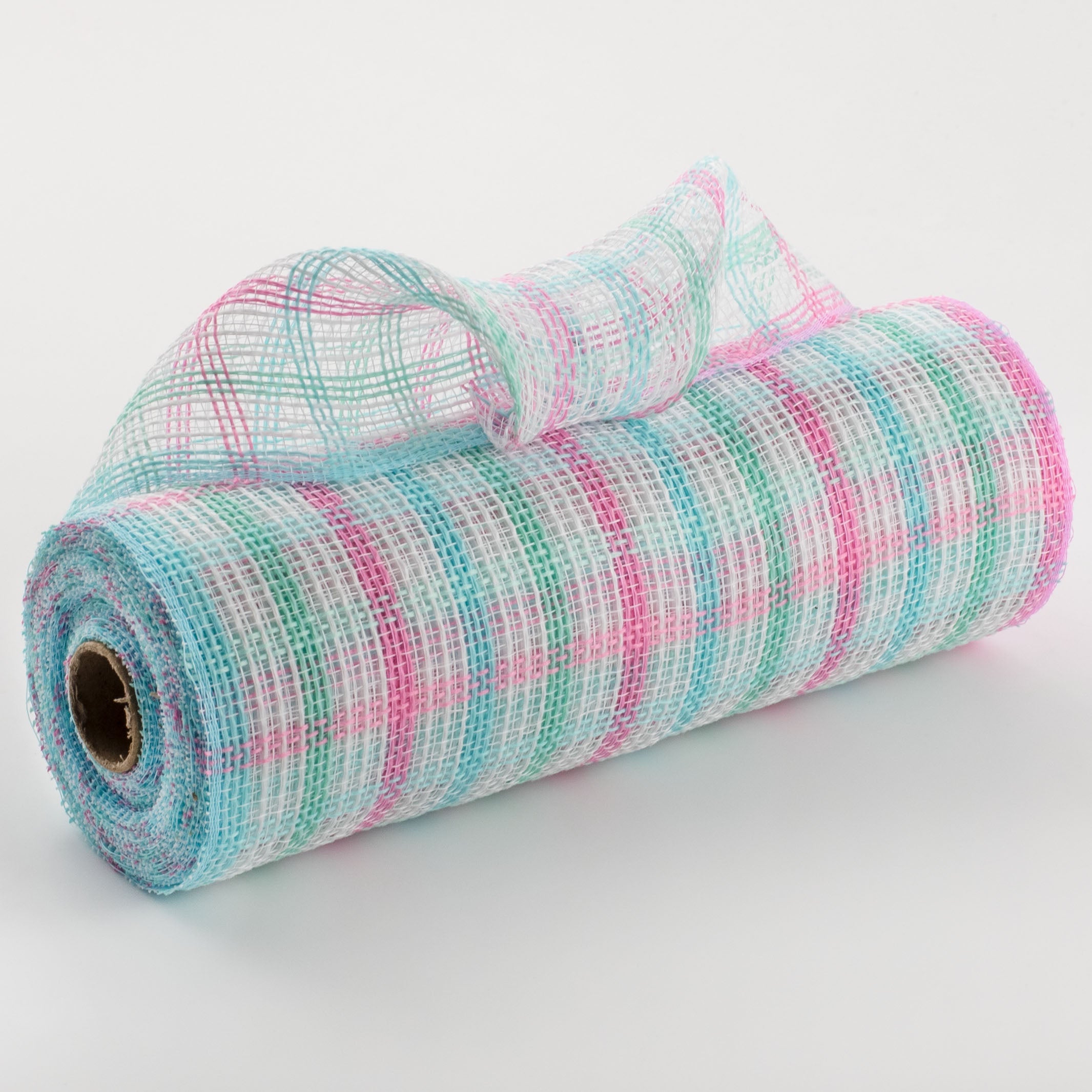 10" Faux Jute Check Mesh: Light Blue, Mint, Light Pink, White Item Number: RY8339AT