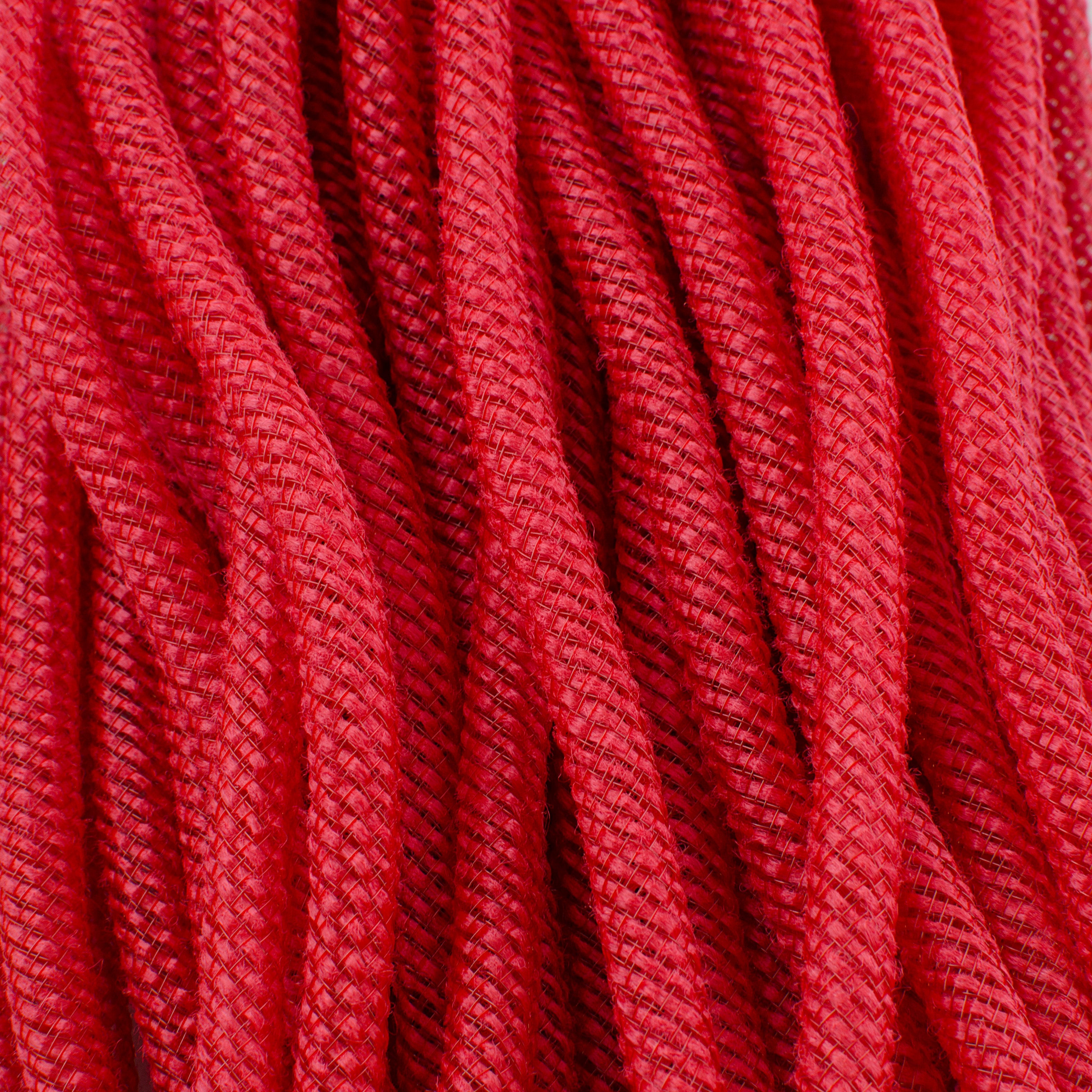 Faux Jute Deco Flex Tubing Ribbon: Red (30 Yards) Lifestyle Photo