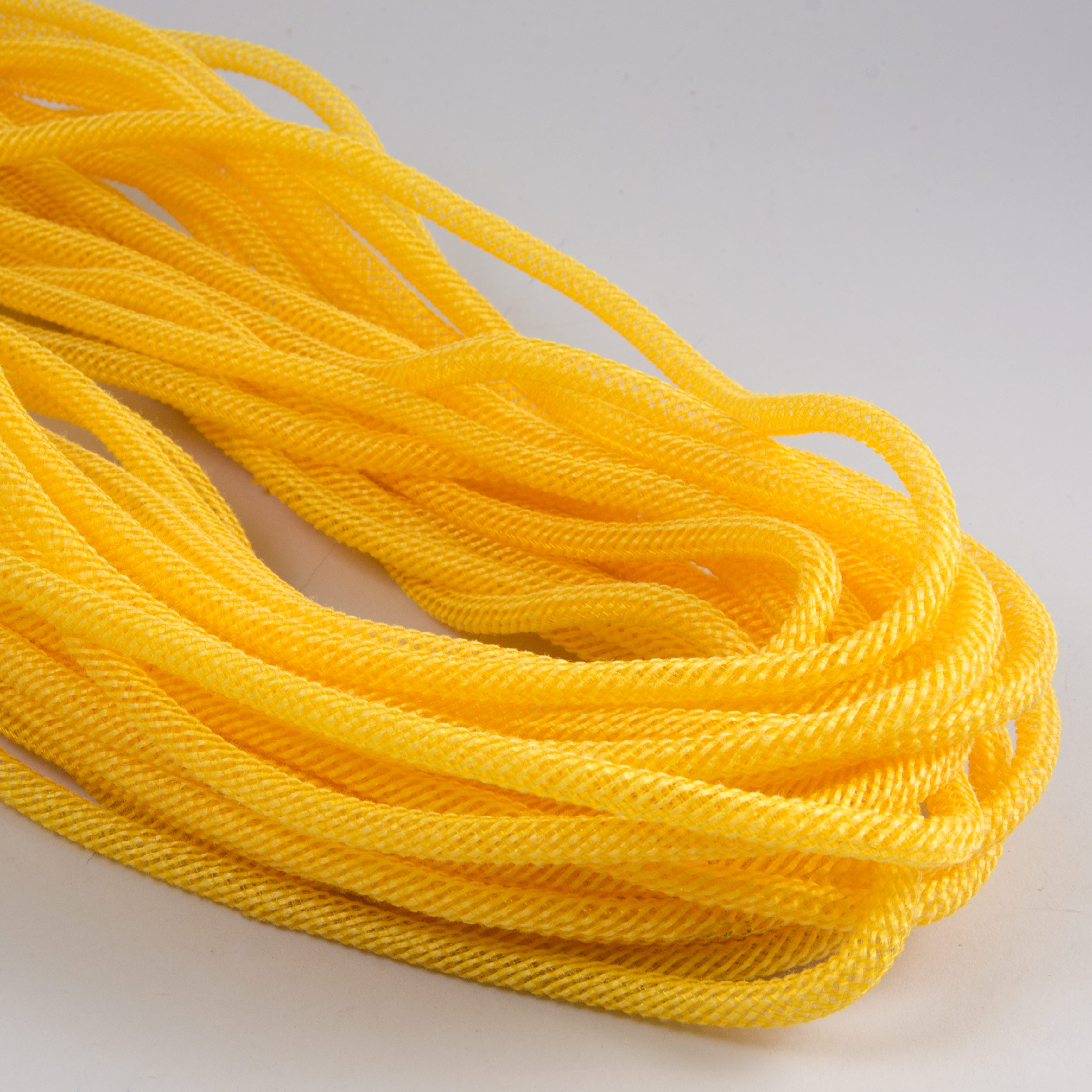 Faux Jute Deco Flex Tubing Ribbon: Yellow (30 Yards) Item Number: RE366529