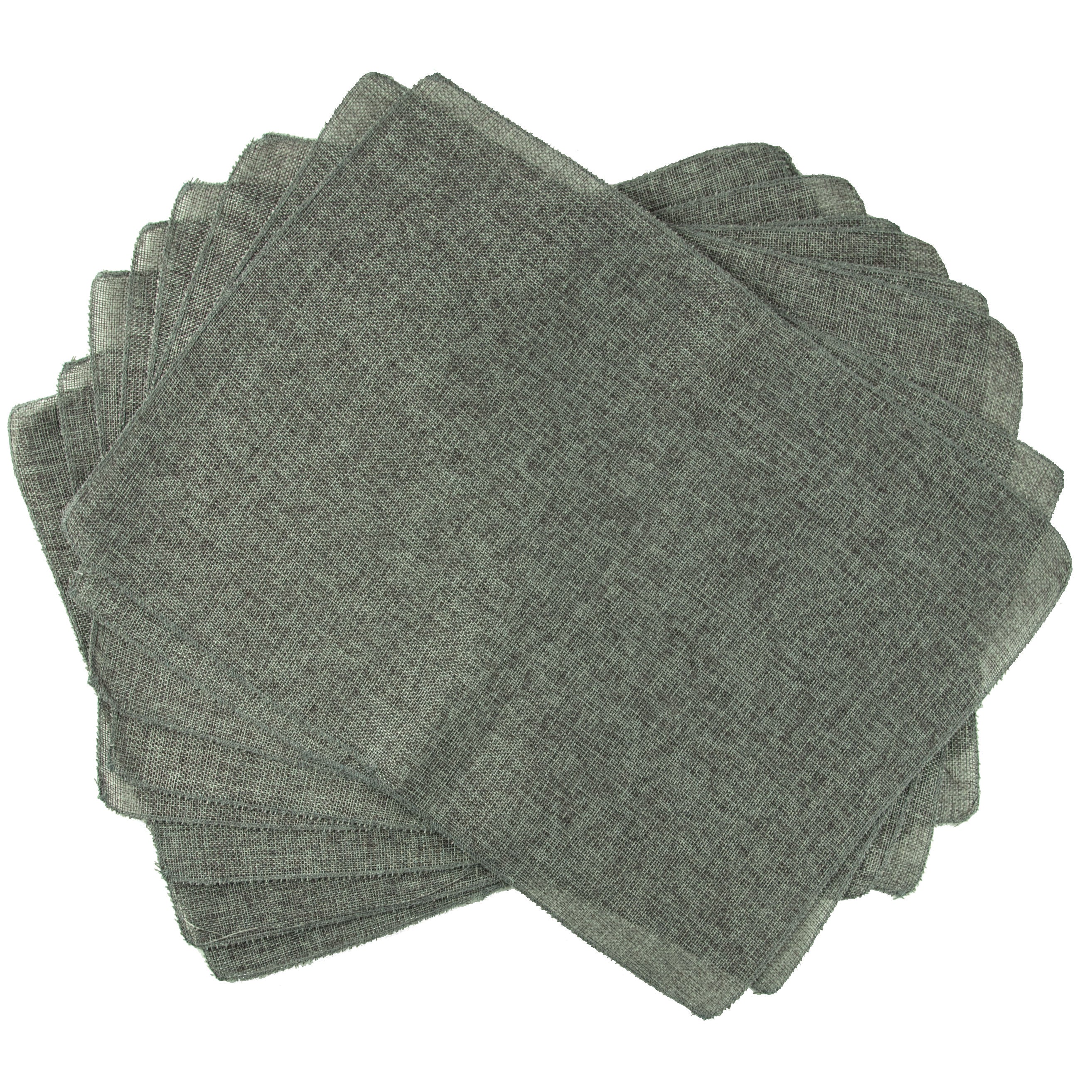 Faux Jute Placemats: Dark Grey (10) Lifestyle Photo