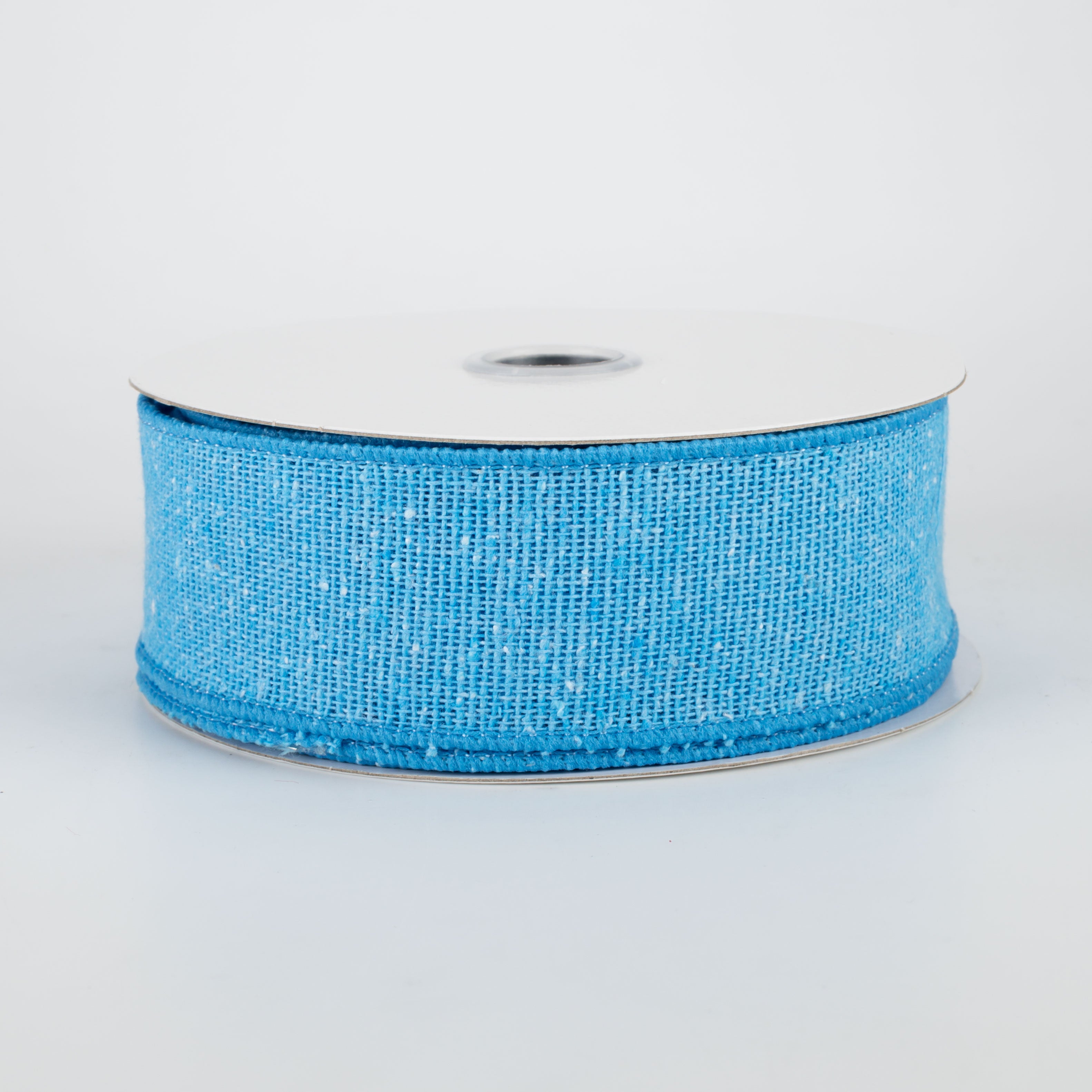1.5" Faux Linen Slub Ribbon: Blue (10 Yards)