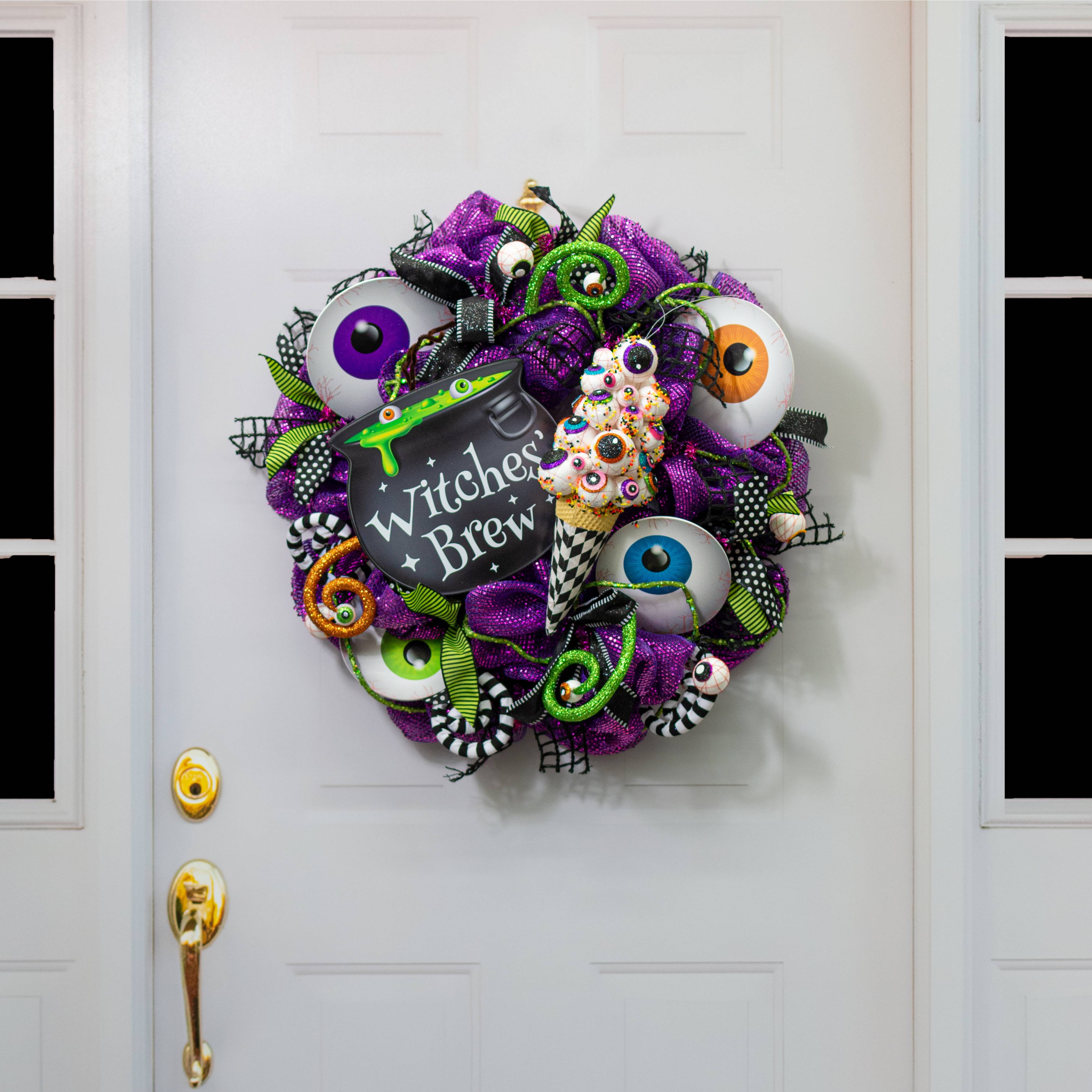 13" EyesCream Ornament: Harlequin Multicolor Eyeballs Ice Cream