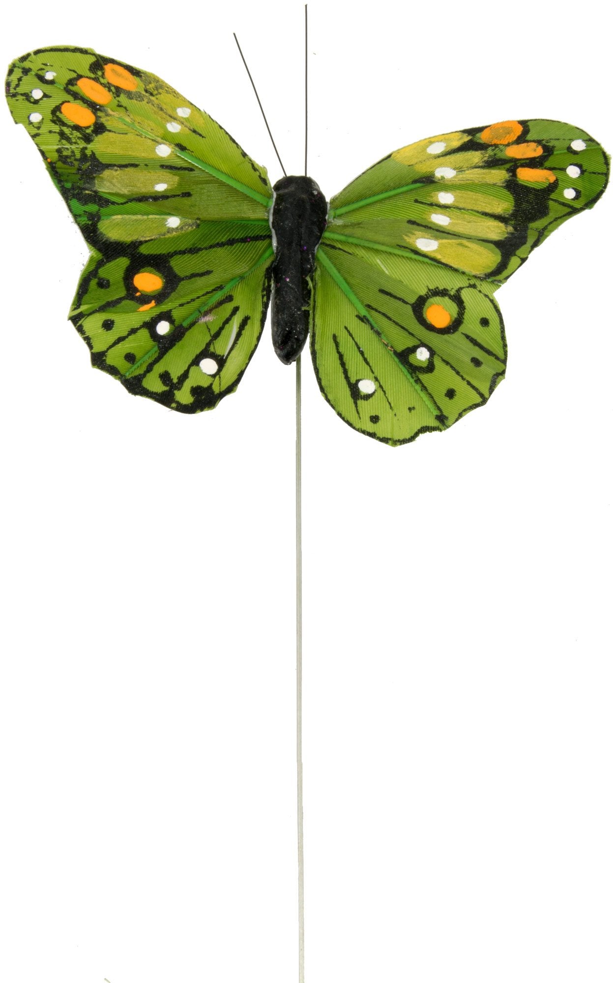 3.75" Feather Butterfly Pick Assortment: Primary Colors (12) detail photo 4