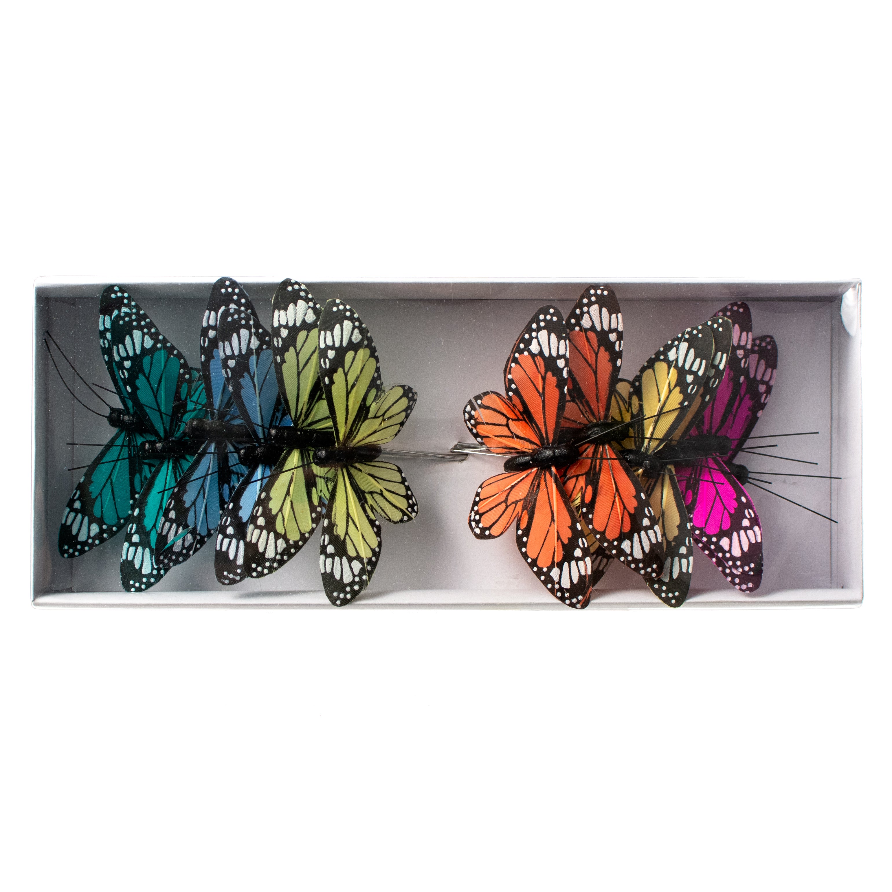 3.75" Feather Butterfly Wired Ornaments (Set of 12) Item Number: MW5721