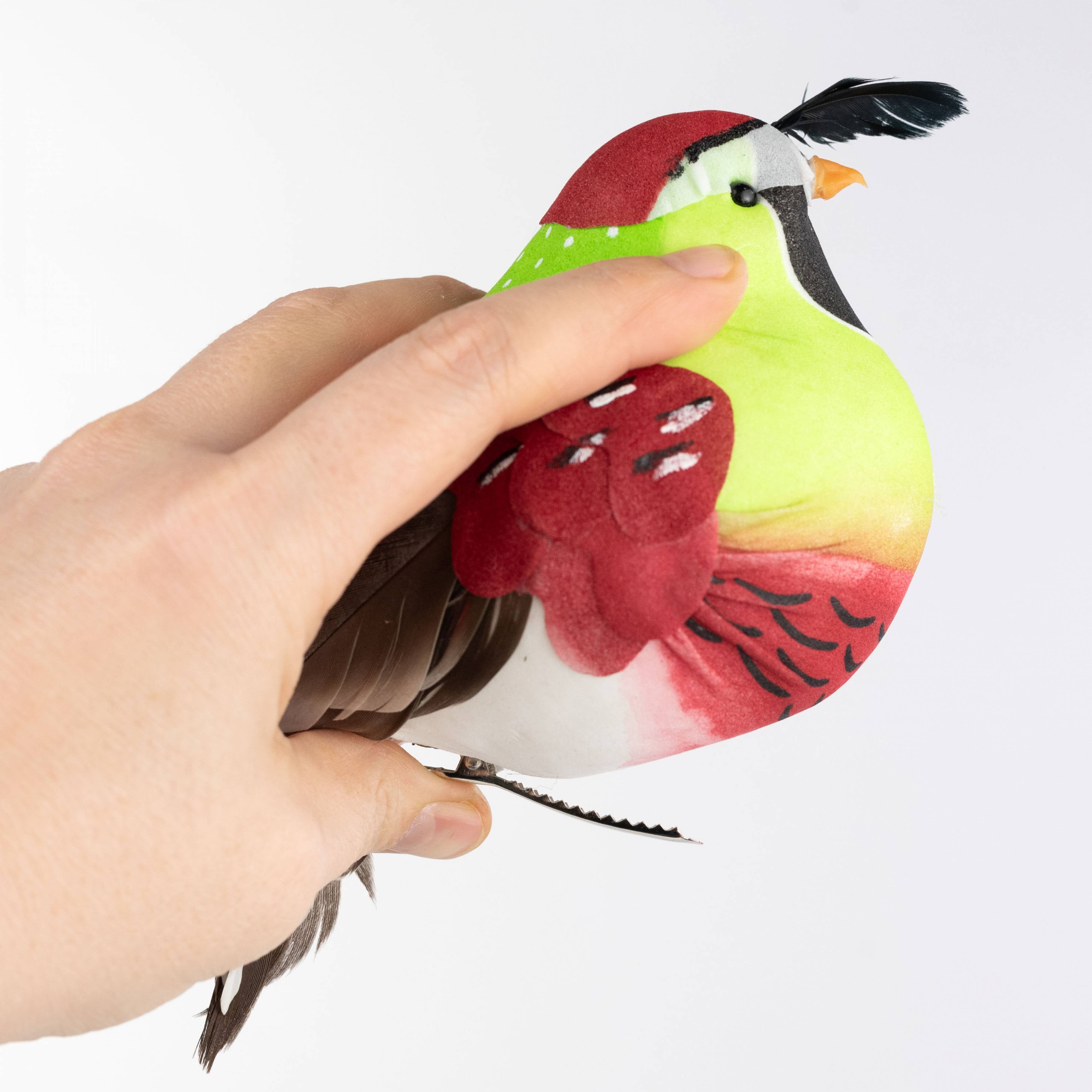 6.5" Feather Partridge Clip Ornament detail photo 4