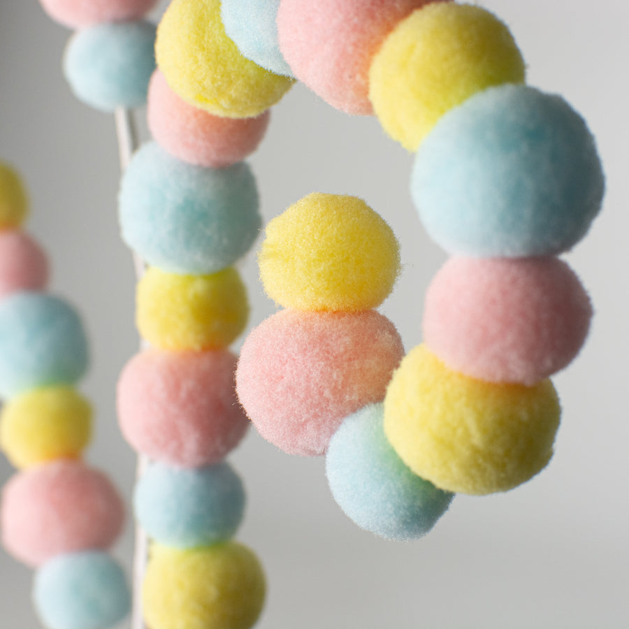 29" Felt Ball Curly Spray: Pastel Mix Lifestyle Photo