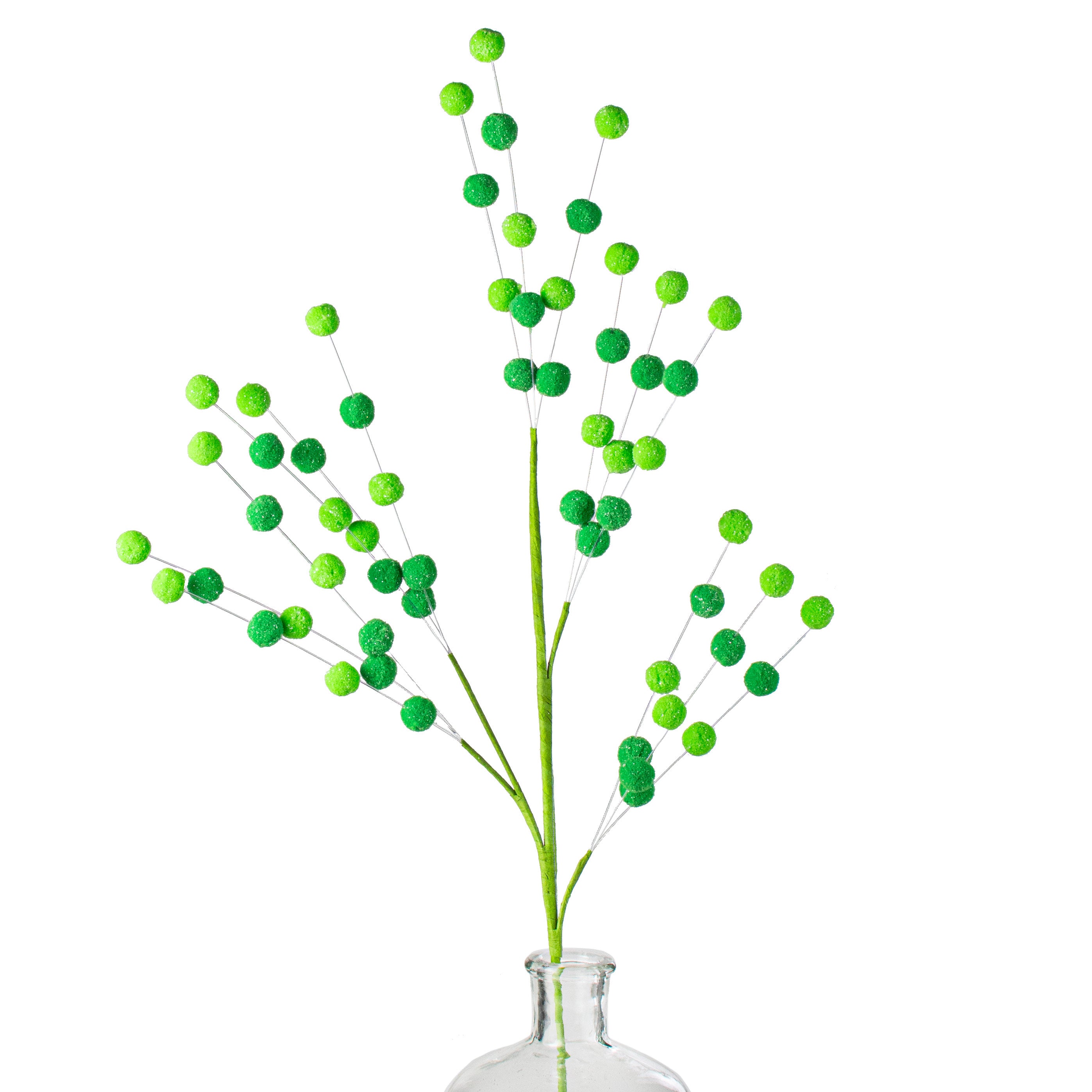30" Felt Ball Spray: Green Item Number: 63476GN