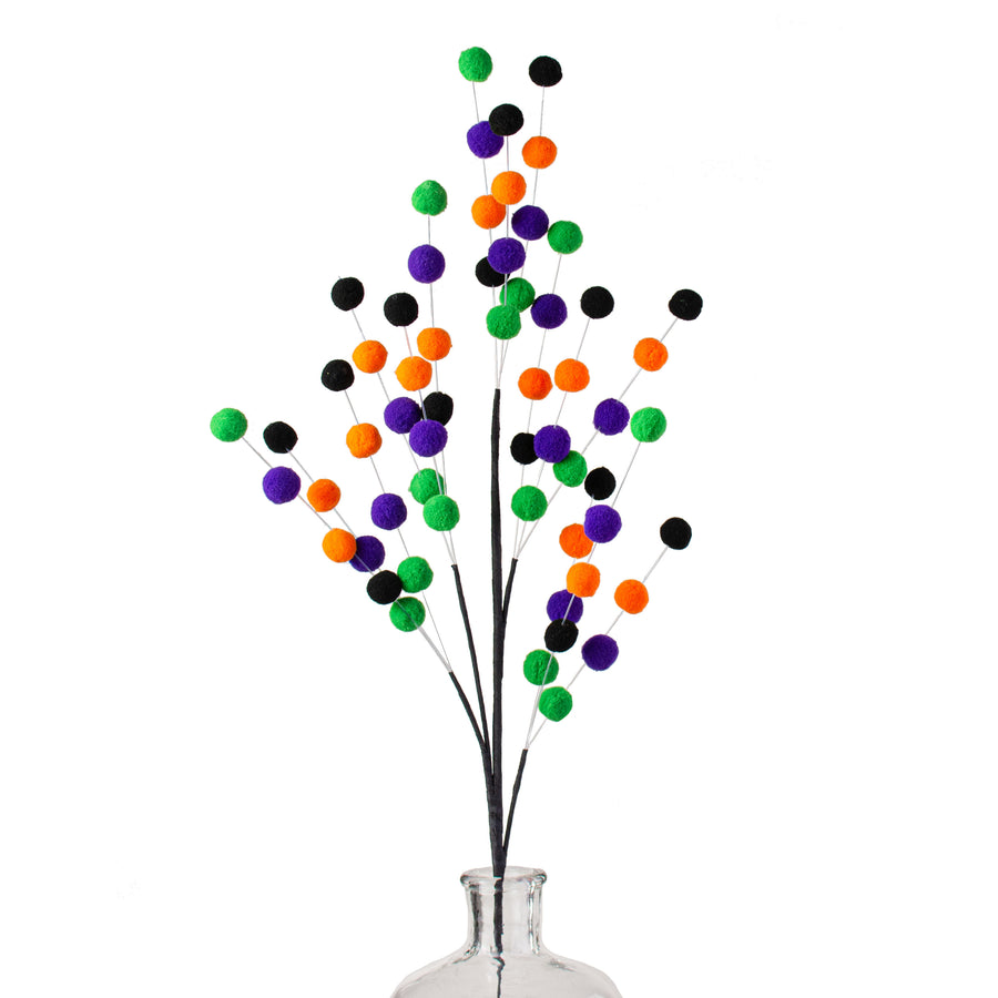 30" Felt Ball Spray: Purple, Green, Orange Item Number: 56895PUGNOR