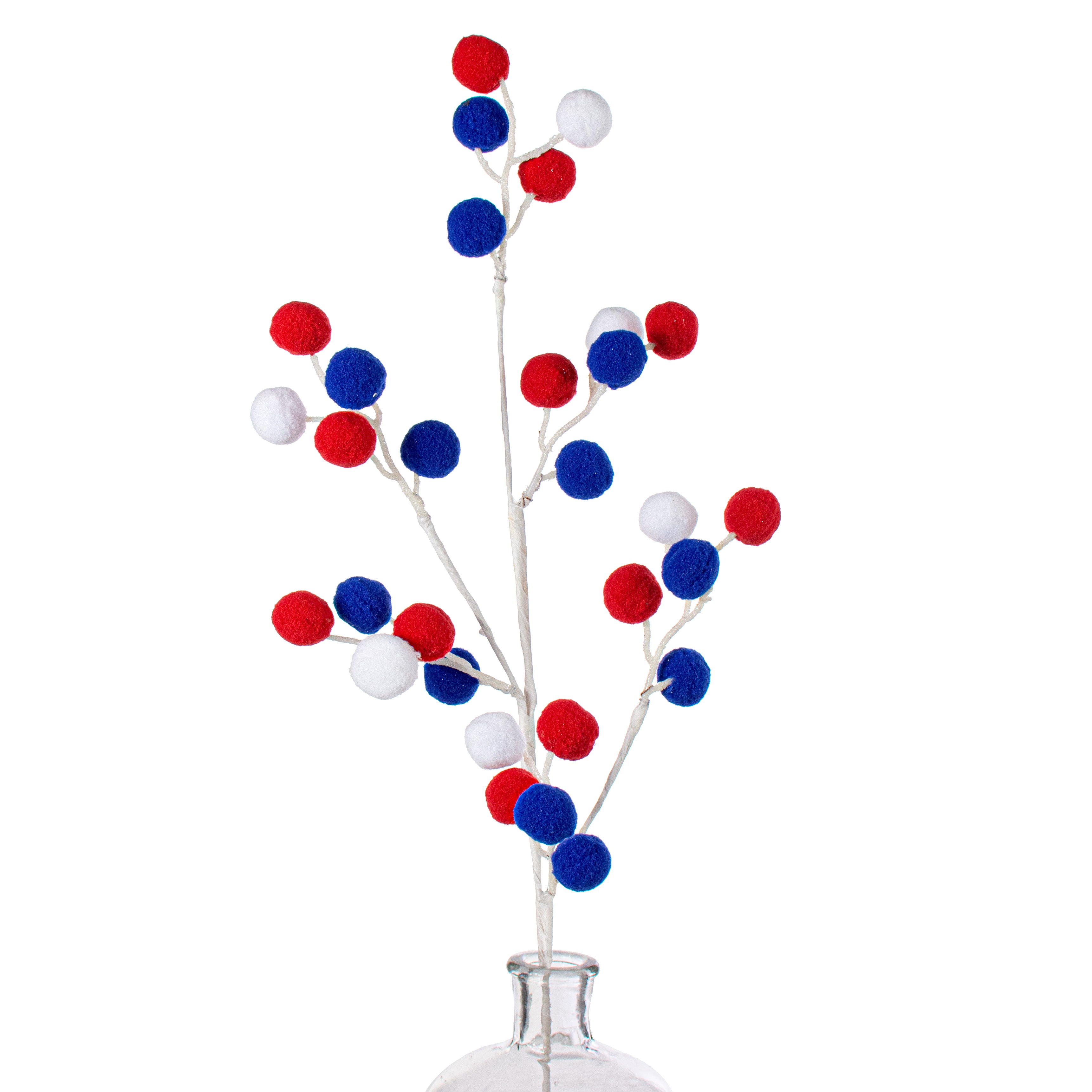 28" Felt Ball Spray: Red, White, Blue Item Number: 74219RWB