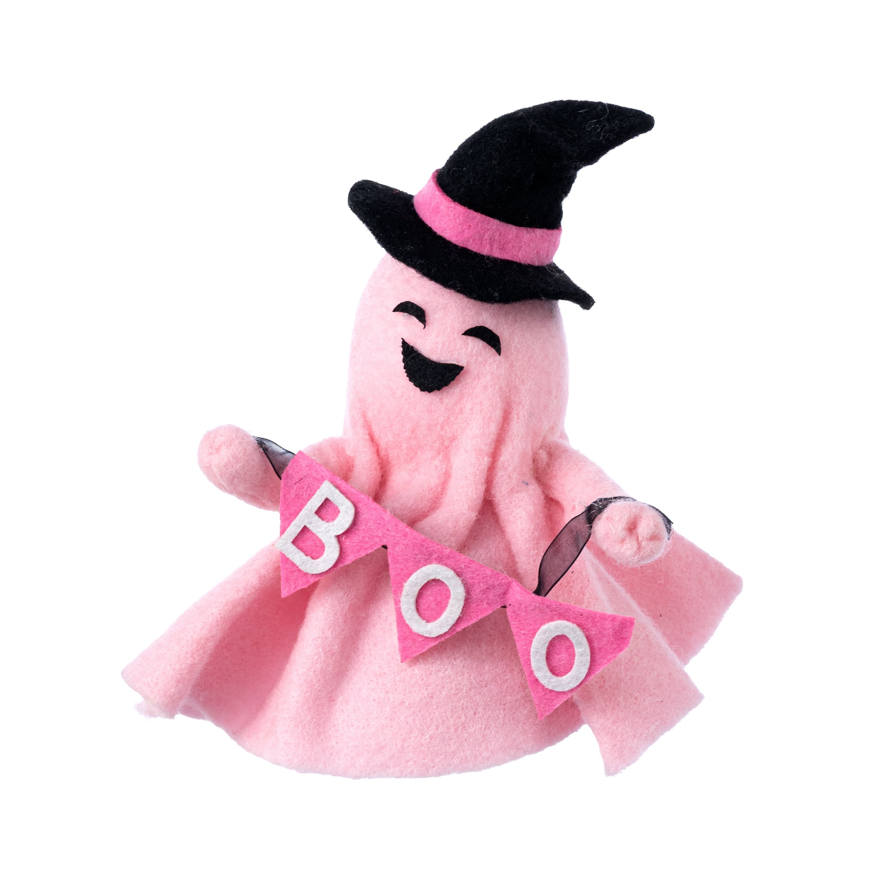 9" Felt Boo Ghost Ornament: Pink Item Number: 57507PK