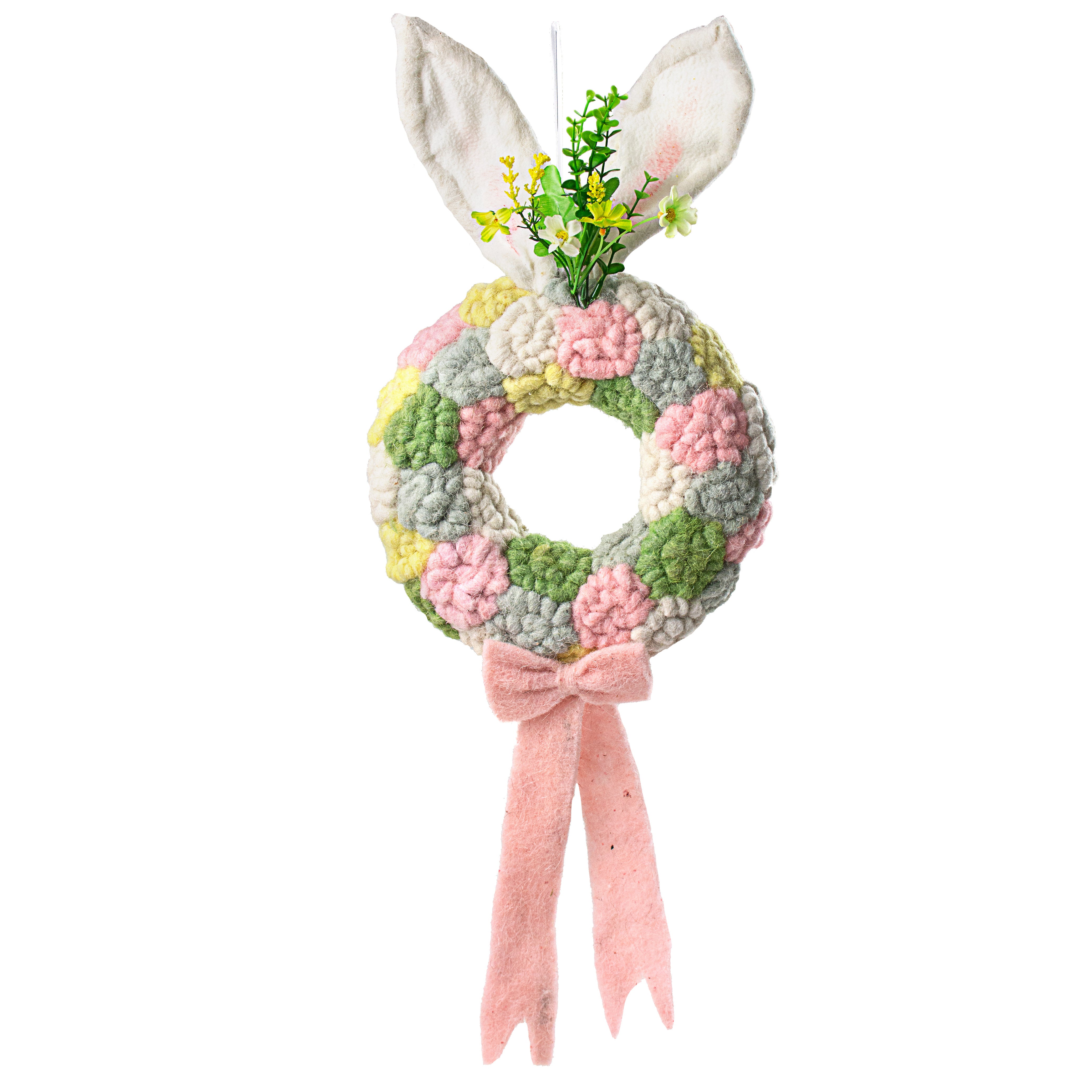 25" Felt Easter Bunny Wreath Item Number: 119234