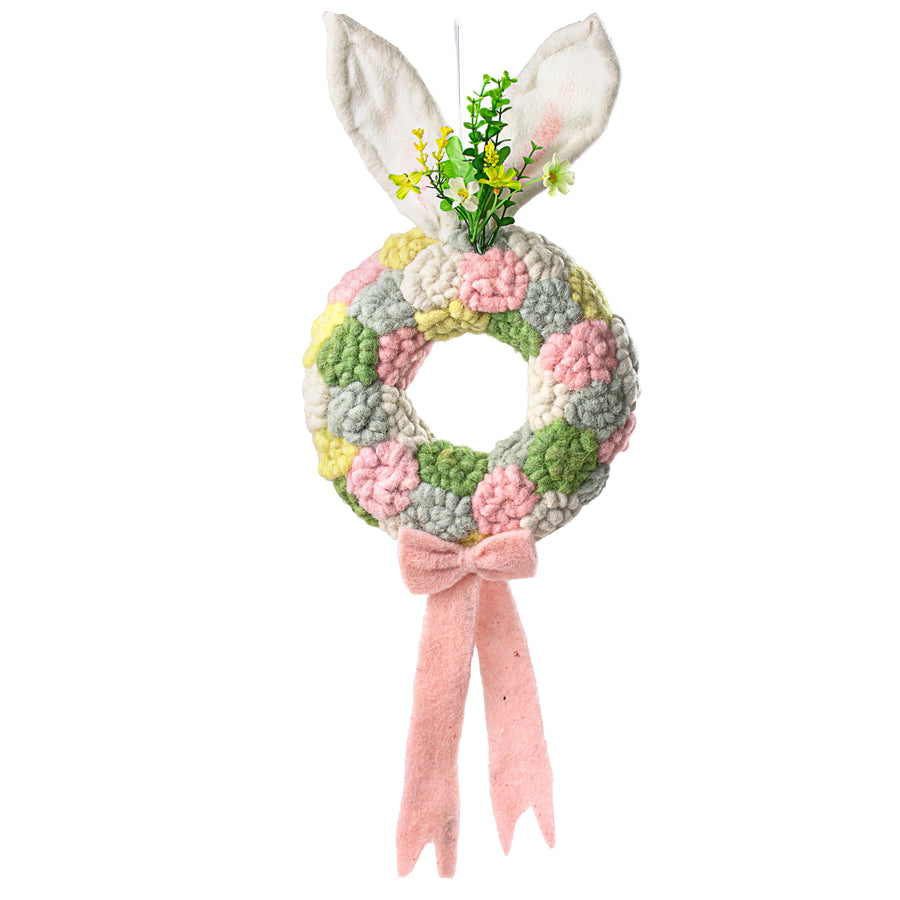 25" Felt Easter Bunny Wreath Item Number: 119234