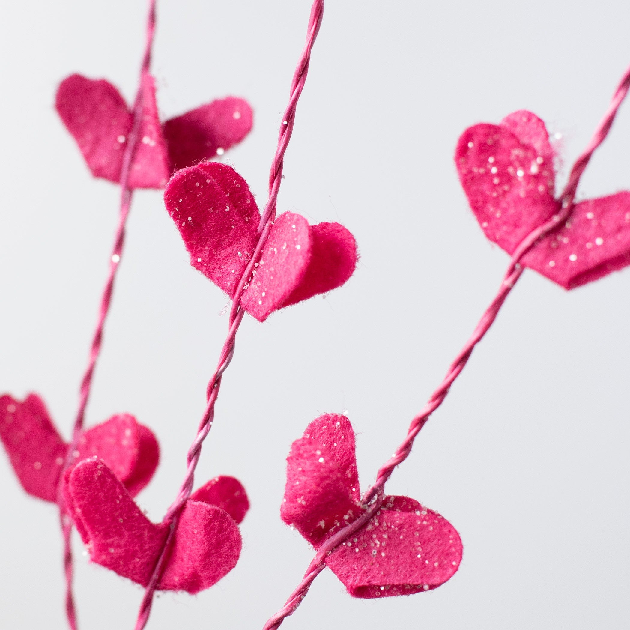 30" Felt Leaf Filler Spray: Fuchsia Pink Lifestyle Photo
