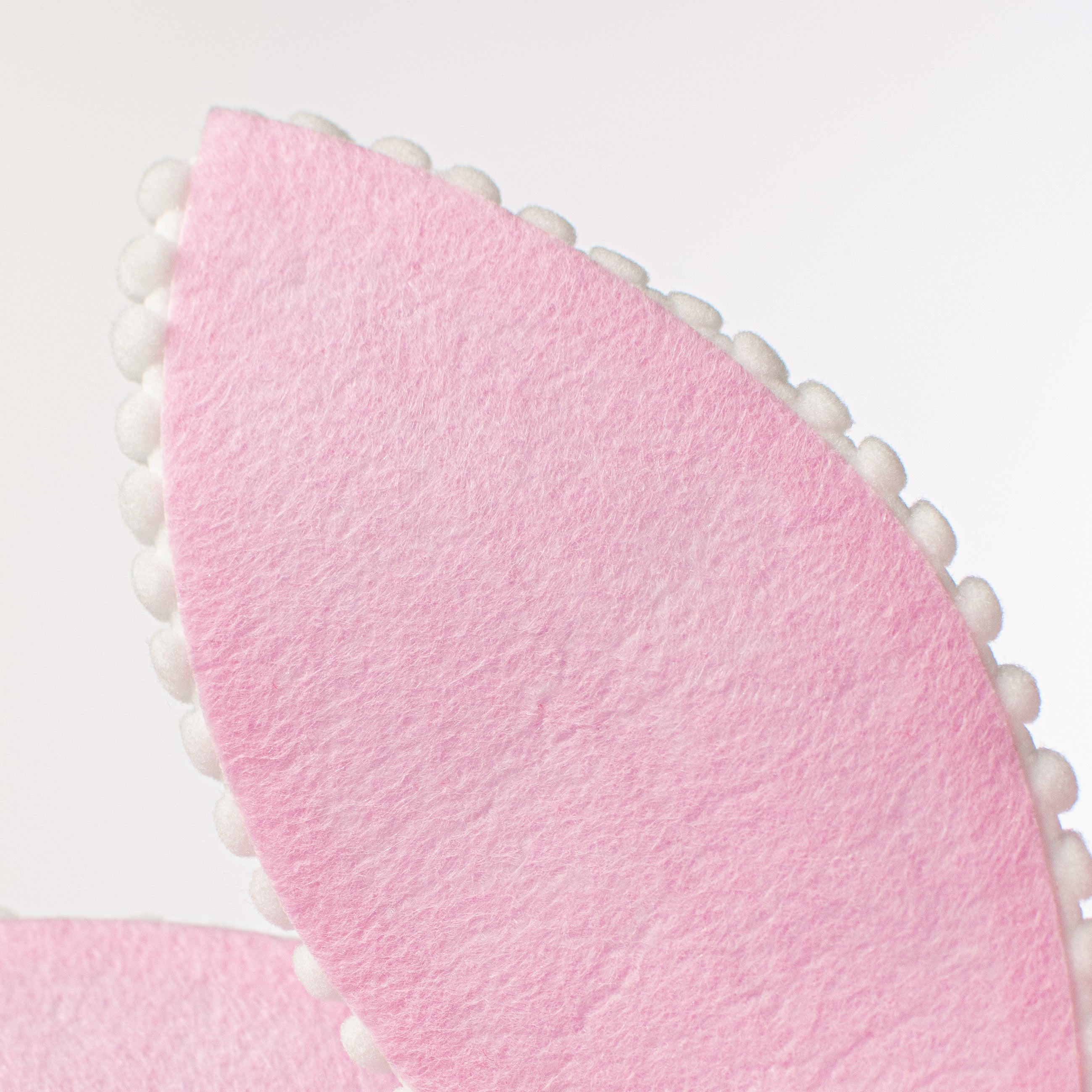 12" Felt Poinsettia Ball Fringe Stem: Pink detail photo 4