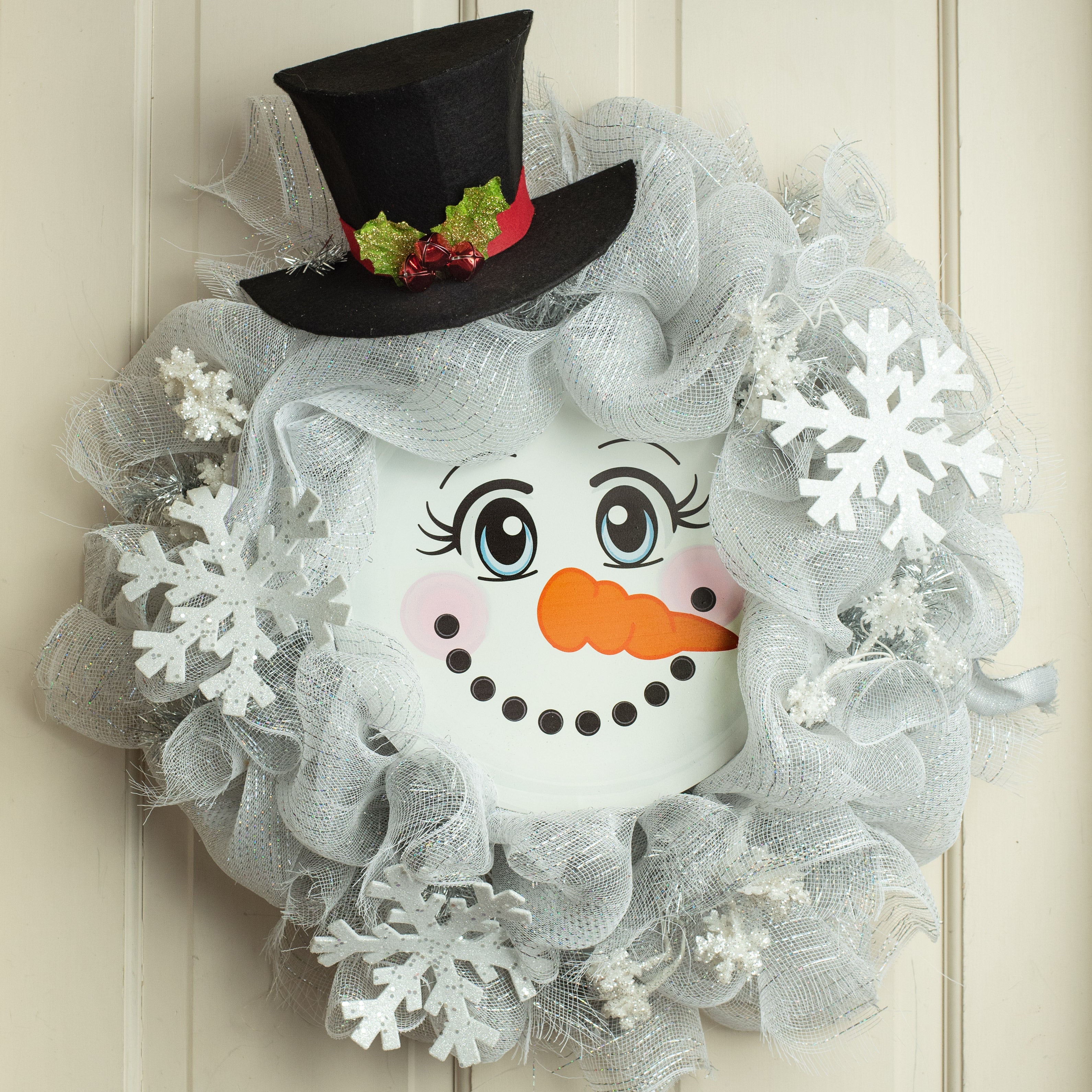 10" Felt Snowman Half-a-Hat Lifestyle Photo