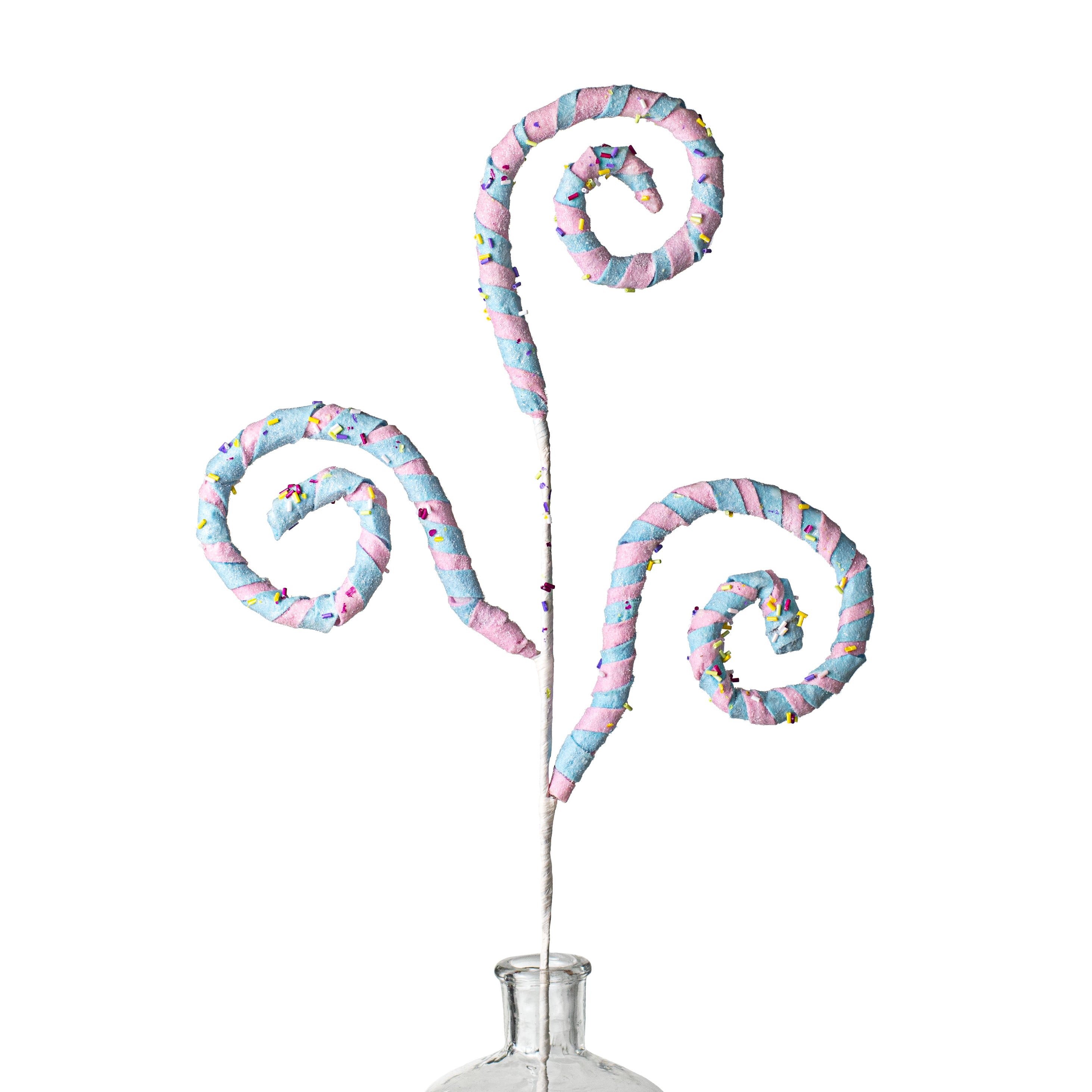 28" Felt Spiral Sprinkle Spray: Pink & Blue Item Number: 85196PKBL