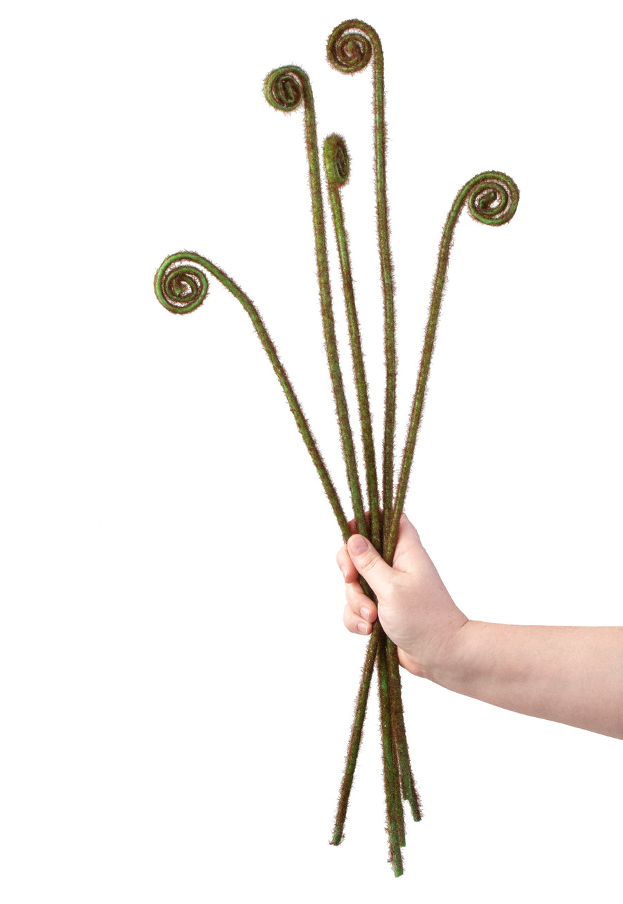 24" Fern Frond Bundle: Green (5) detail photo 3