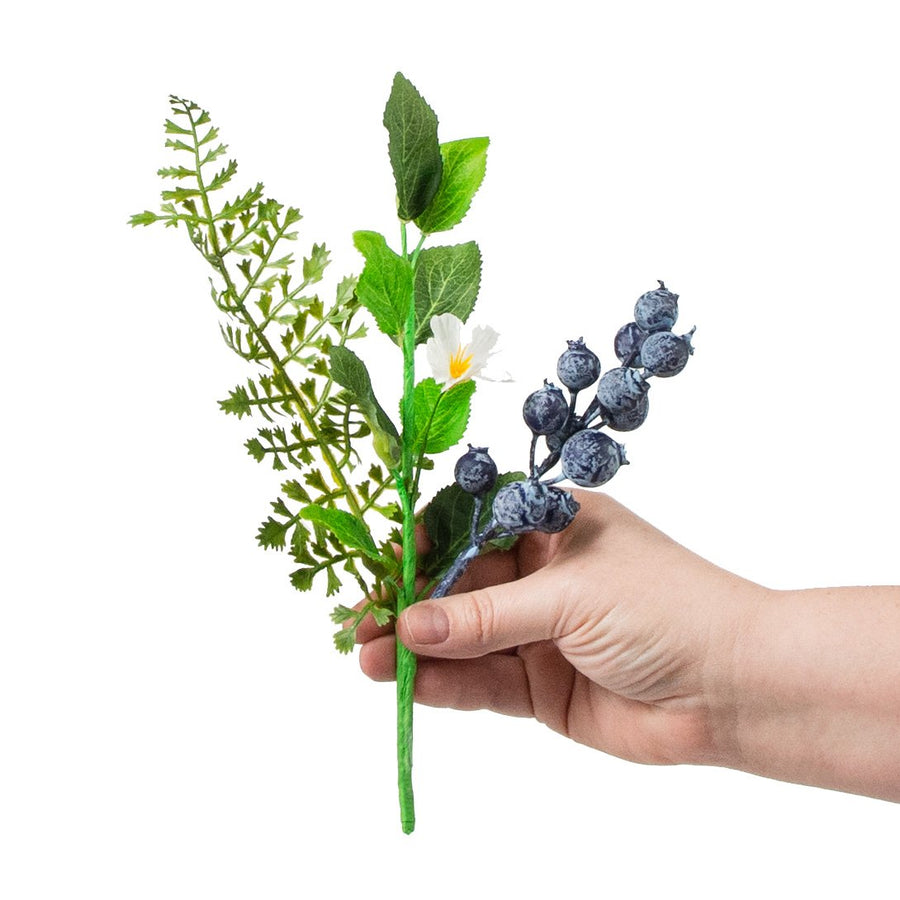 10" Fern, Greenery, Blueberry Pick detail photo 3