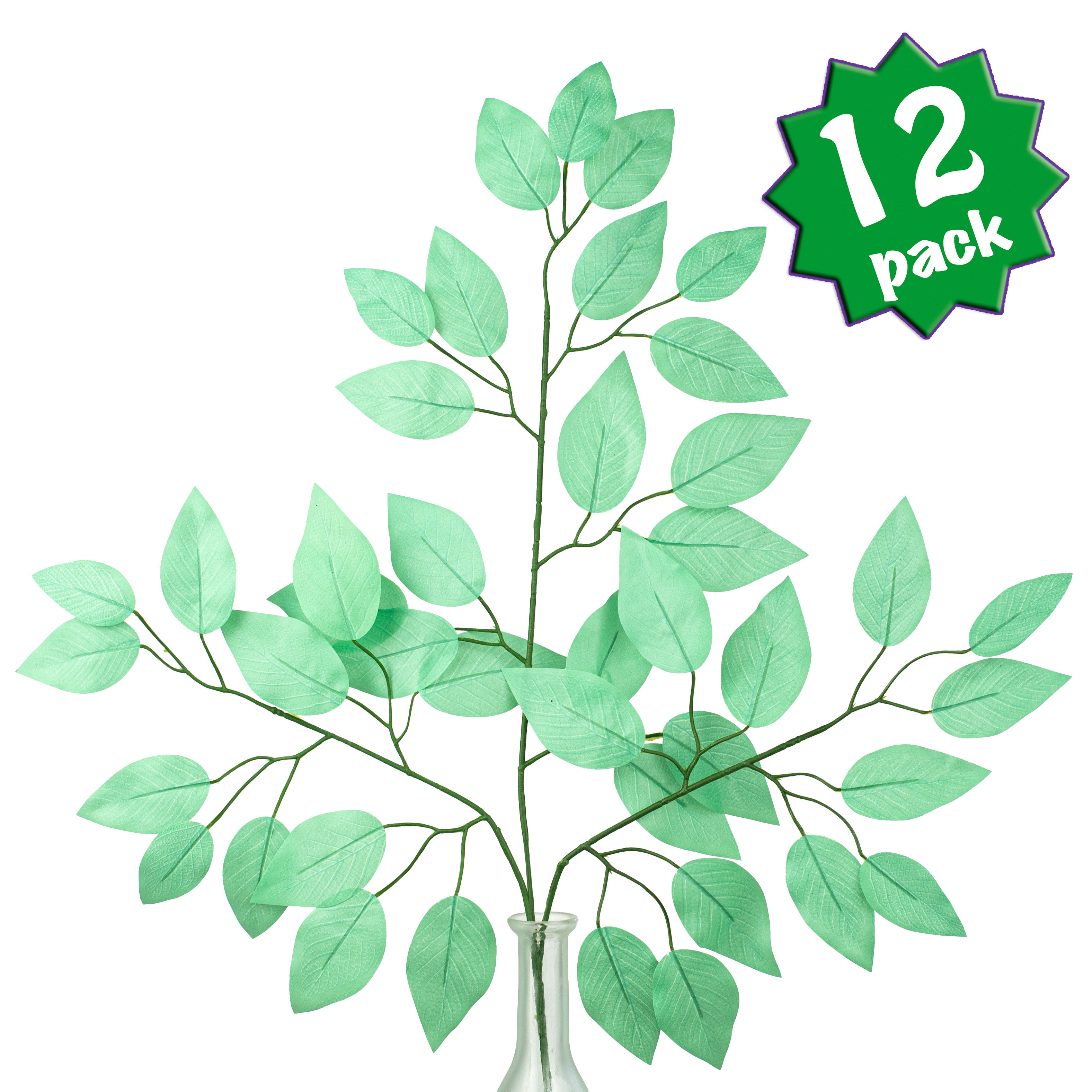 23" Ficus Leaf Spray: Mint Green (12) Item Number: FG633741