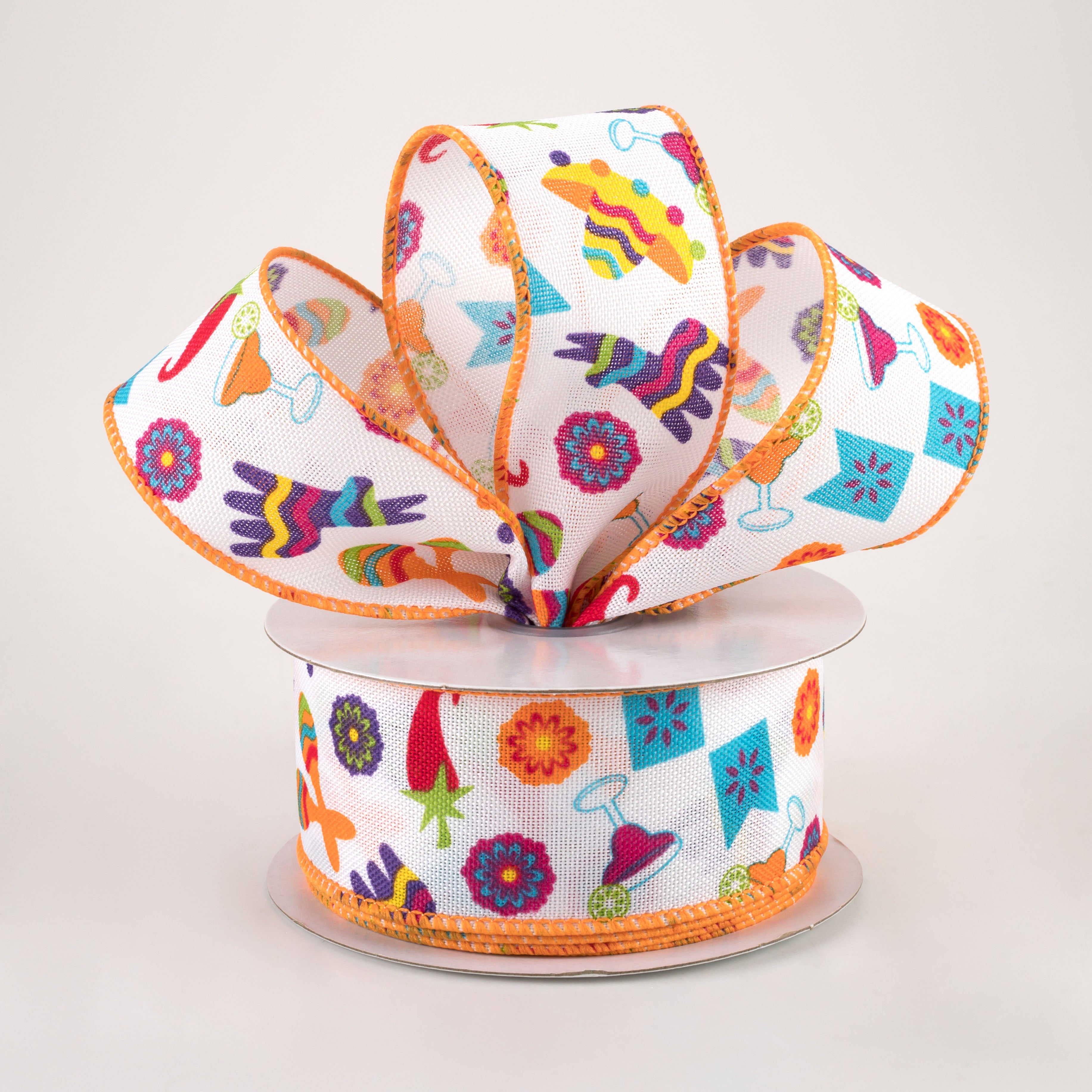 1.5" Fiesta Sombrero, Maracas, Donkey Ribbon (10 Yards) Lifestyle Photo
