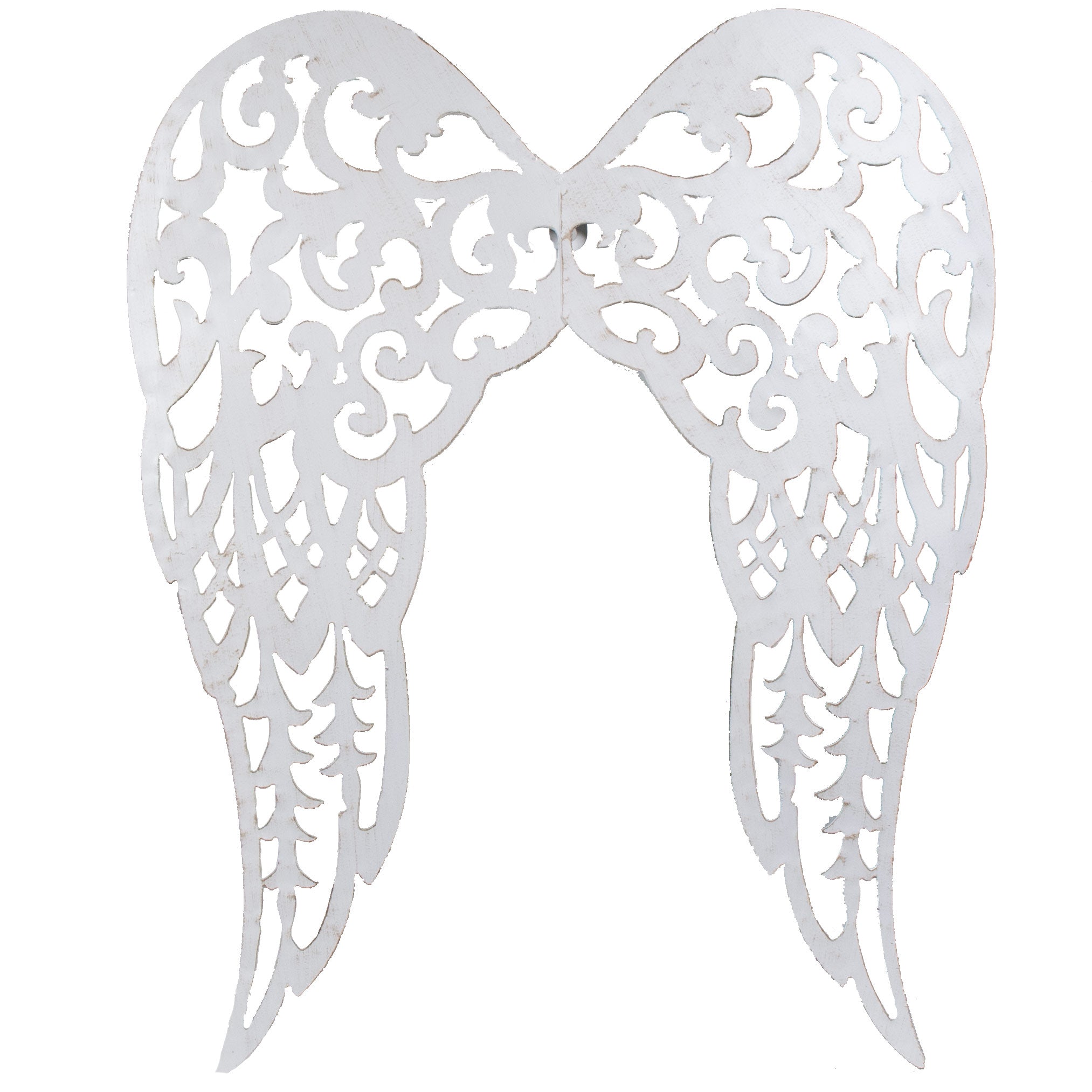 18" x 14.5" Filigree Angel Wings: Antique Cream Item Number: MM1112K5