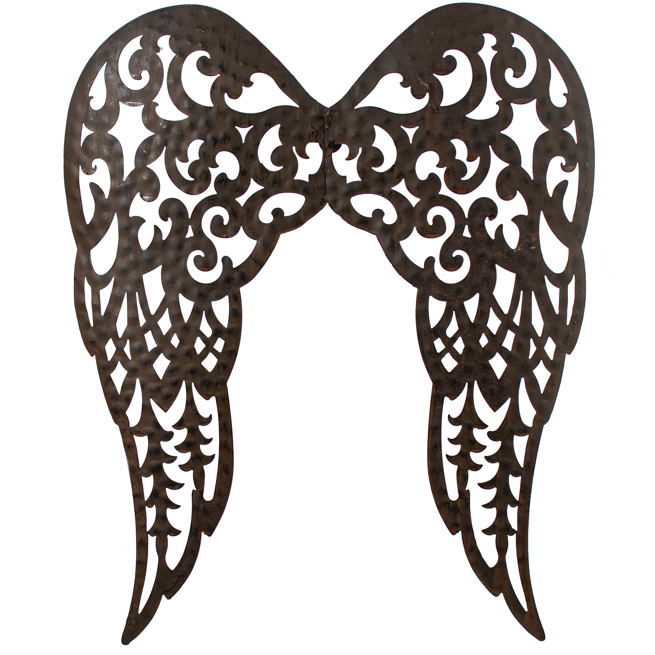 18" x 14.5" Filigree Angel Wings: Antique Rust Item Number: MM111282