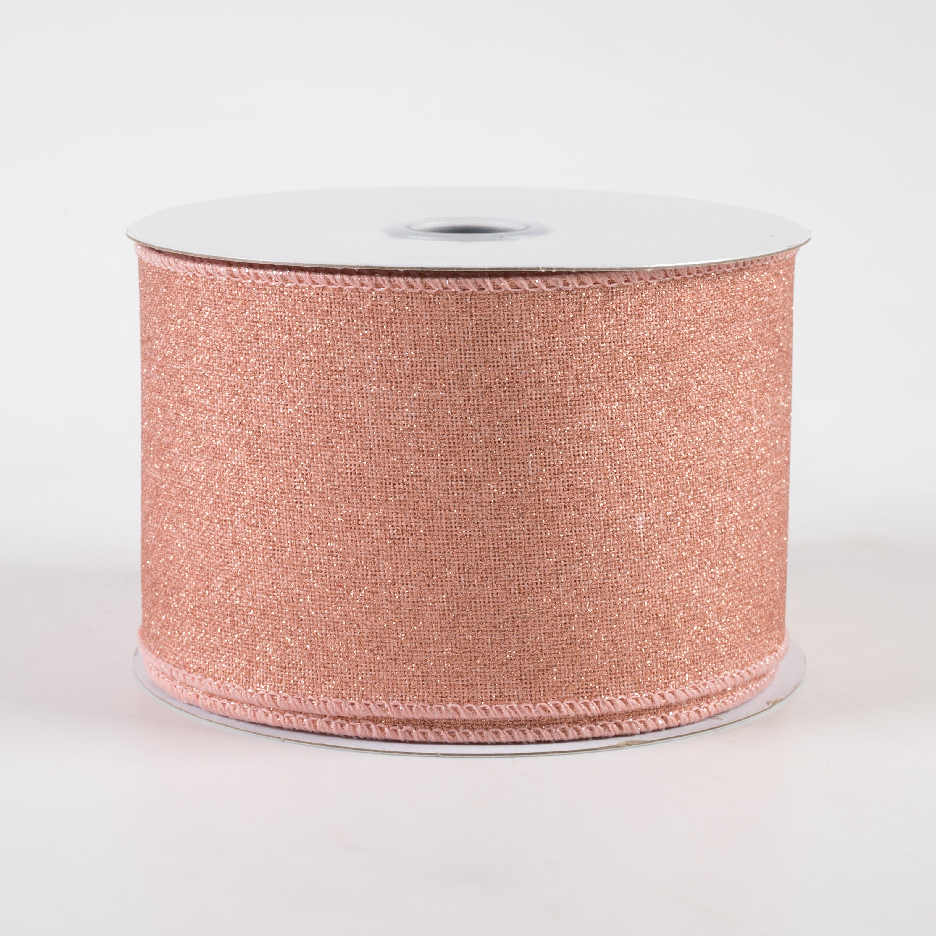 2.5" Fine Glitter on Royal Ribbon: Rose Gold (10 Yards)