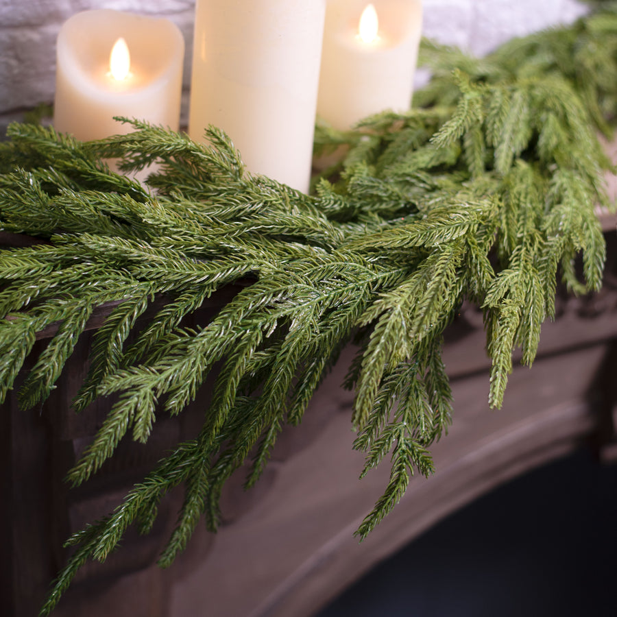 6' Fir Pine Garland detail photo 5