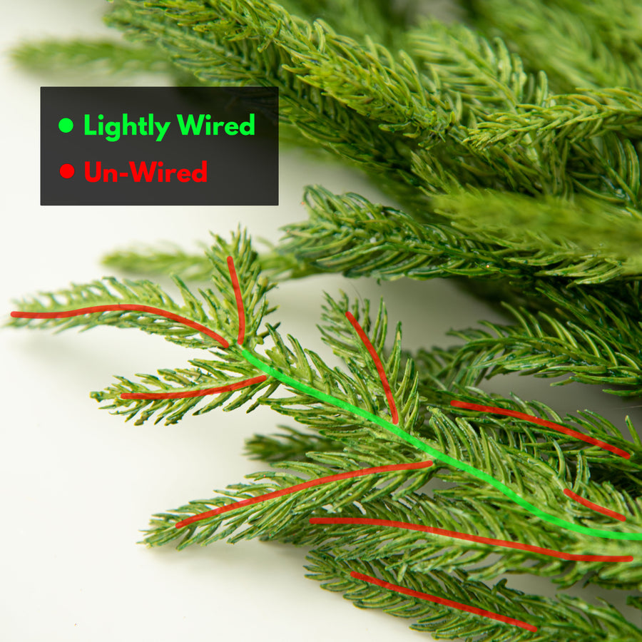 6' Fir Pine Garland detail photo 7