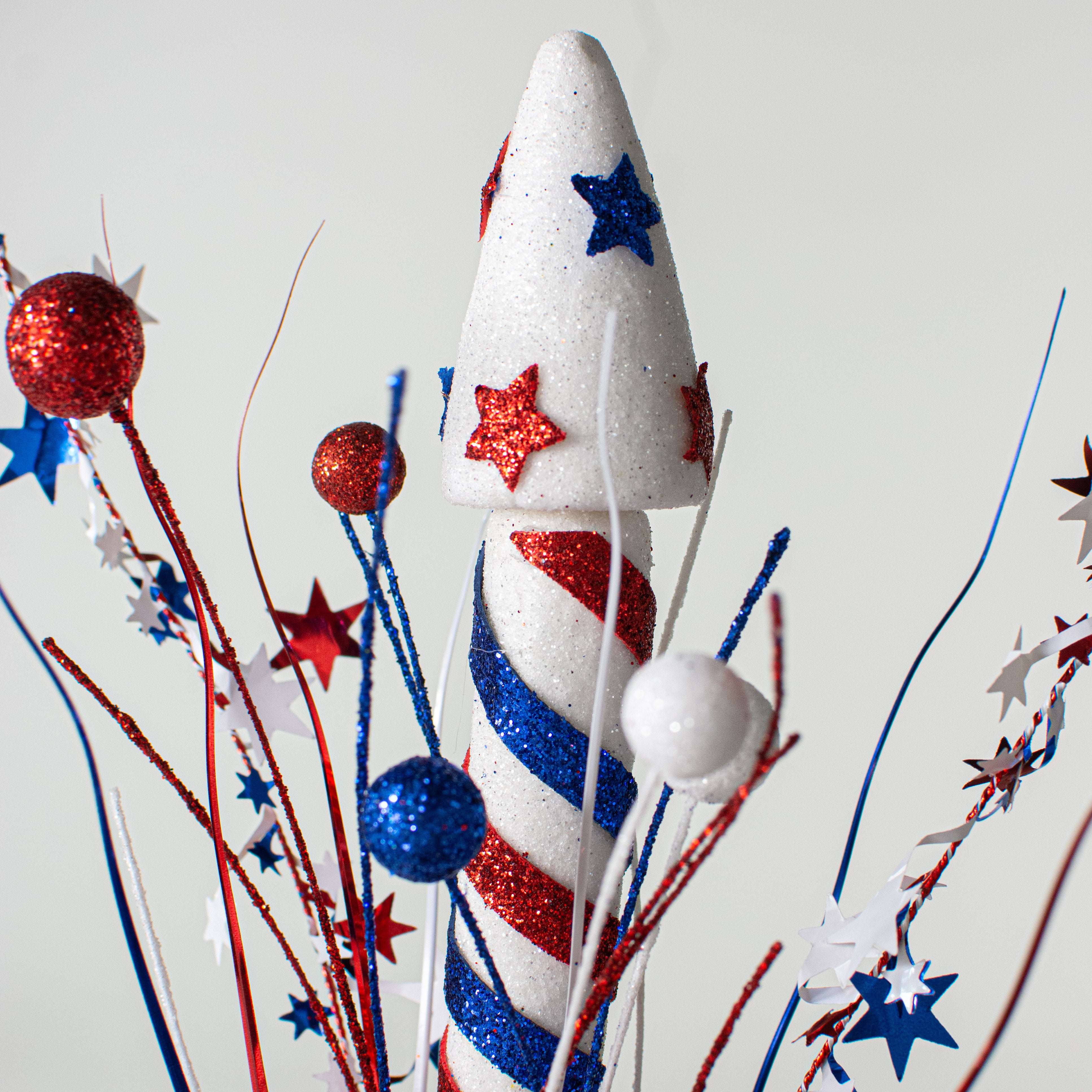 23" Firecracker With Stars Spray: RWB Lifestyle Photo