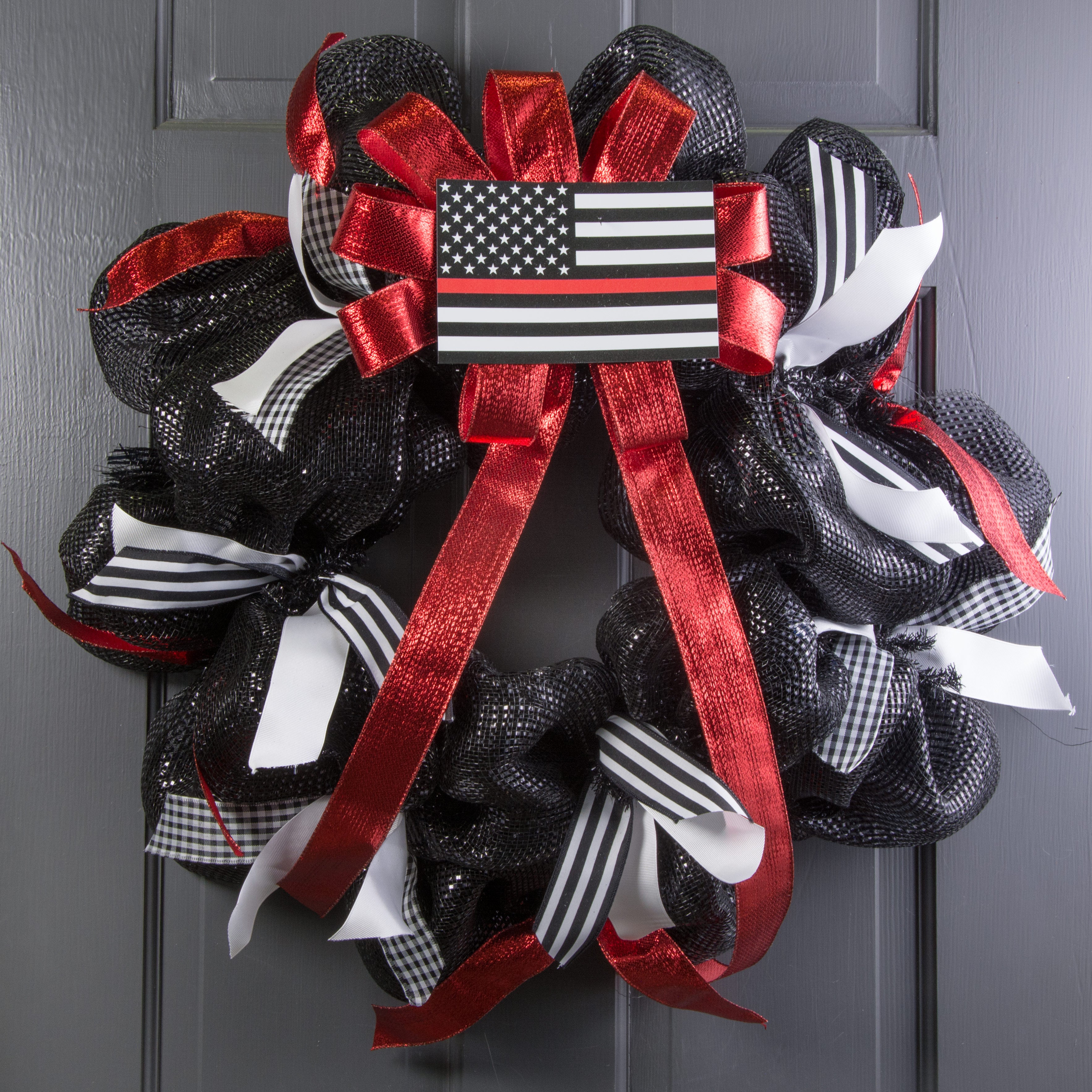 Firefighter Support Flag Magnet (4" x 6.5") Lifestyle Photo