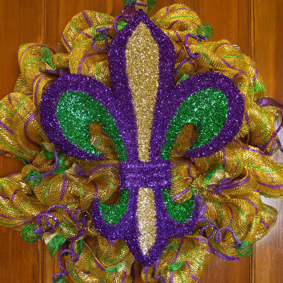 20" Fleur de Lis Decoration: PGG Tinsel Lifestyle Photo