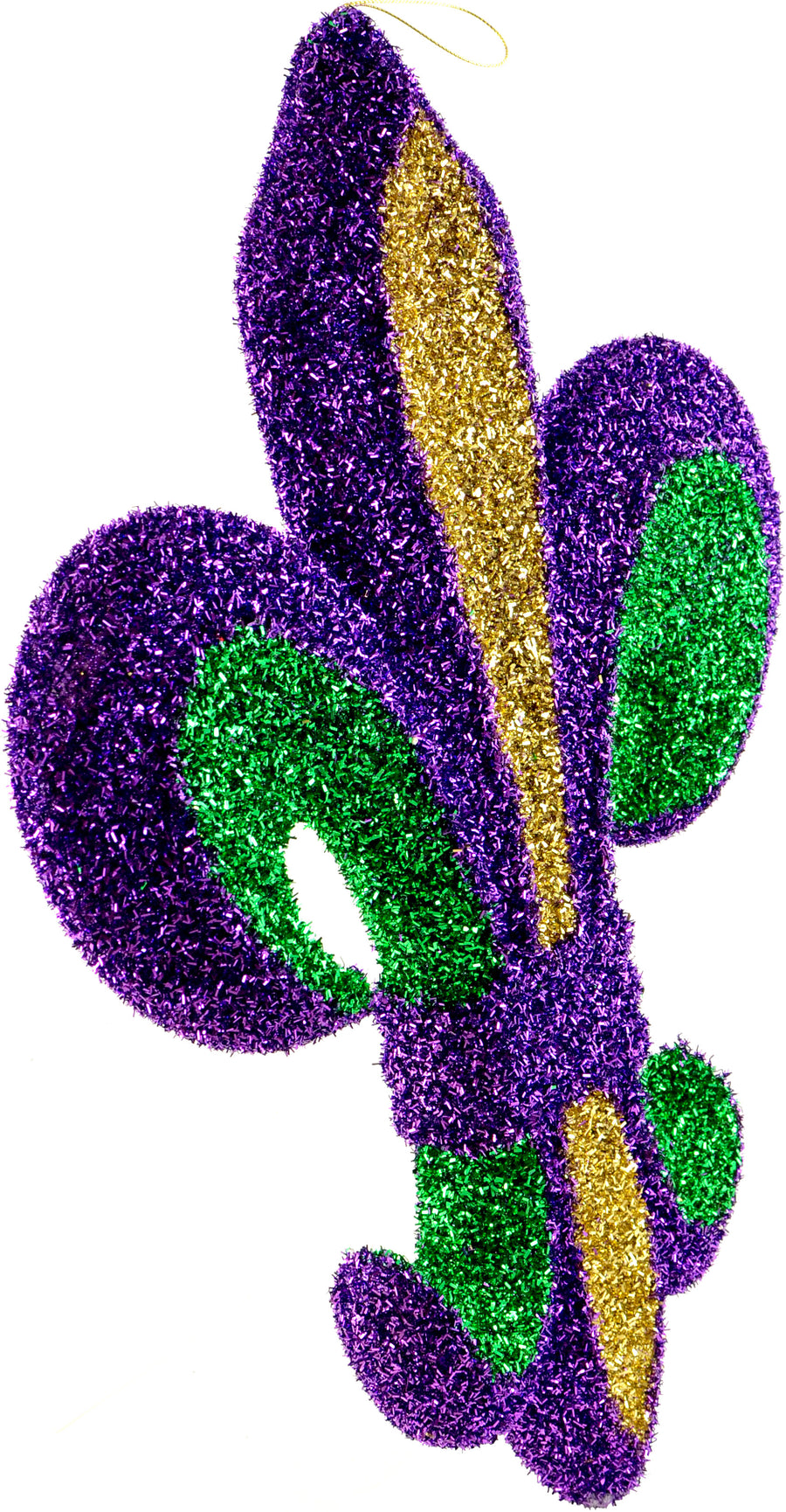 20" Fleur de Lis Decoration: PGG Tinsel detail photo 3