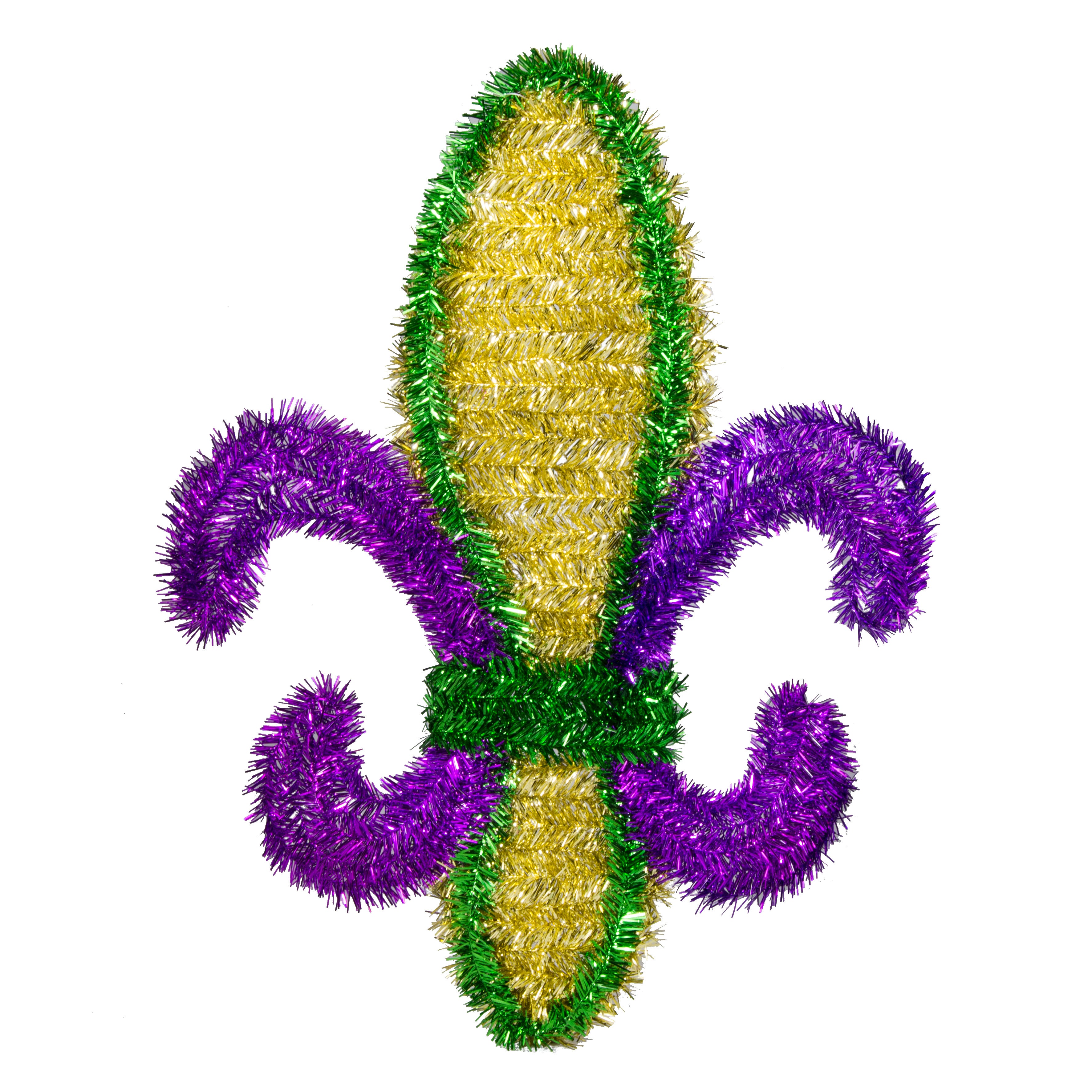 19" Fleur de Lis Decoration: PGG Tinsel Item Number: MG4-101