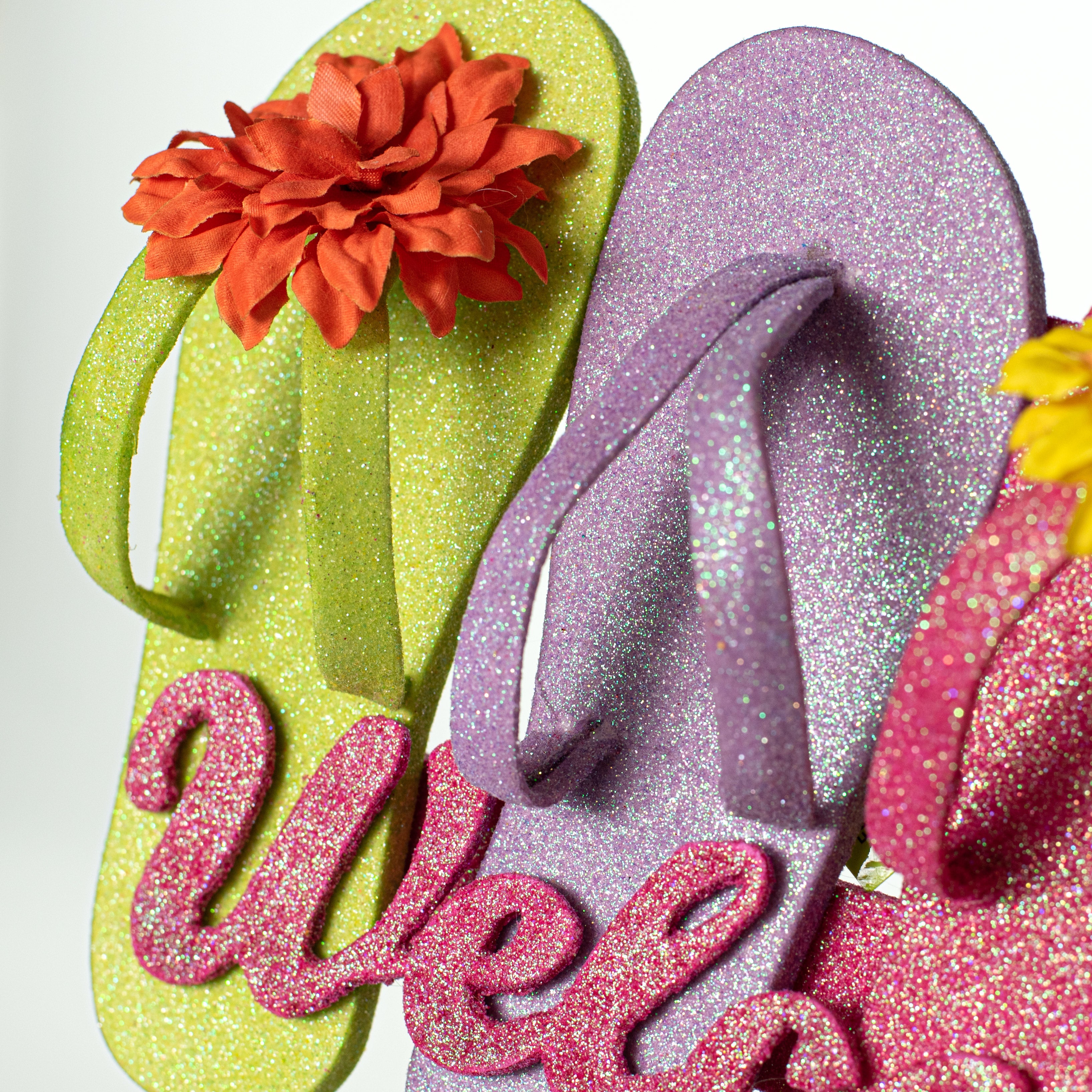 12" Flip Flop Welcome Sign detail photo 4