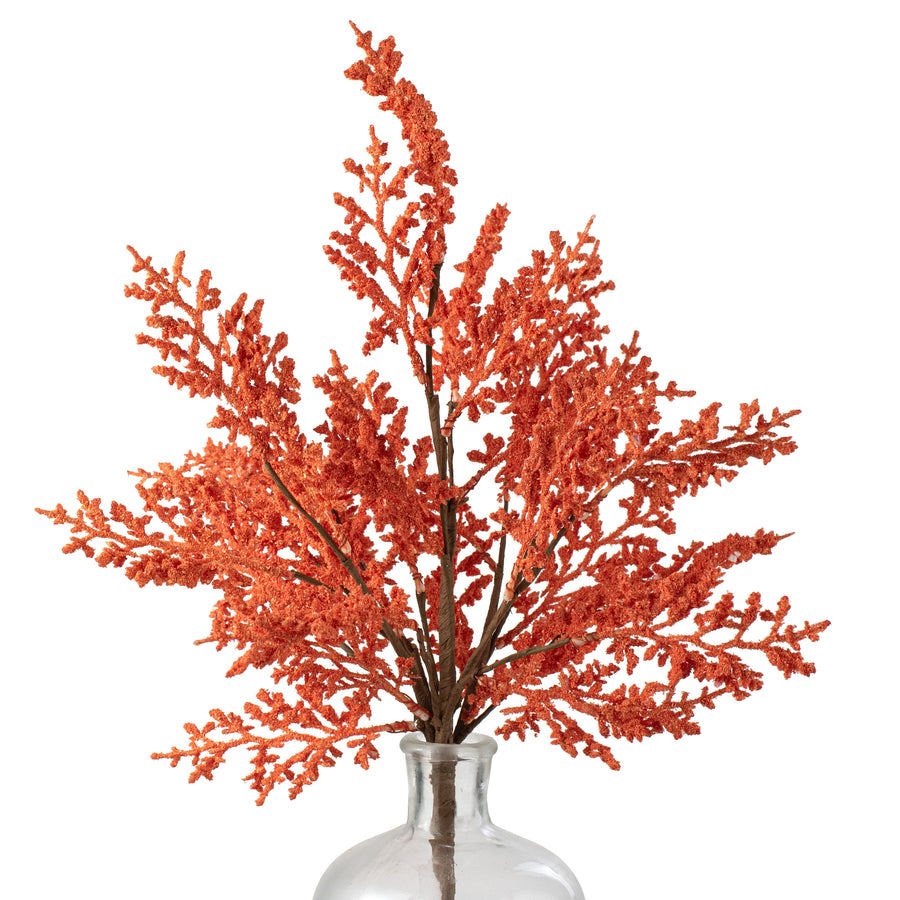 22" Flocked Cedar Bush: Rust Orange Item Number: 57165OR
