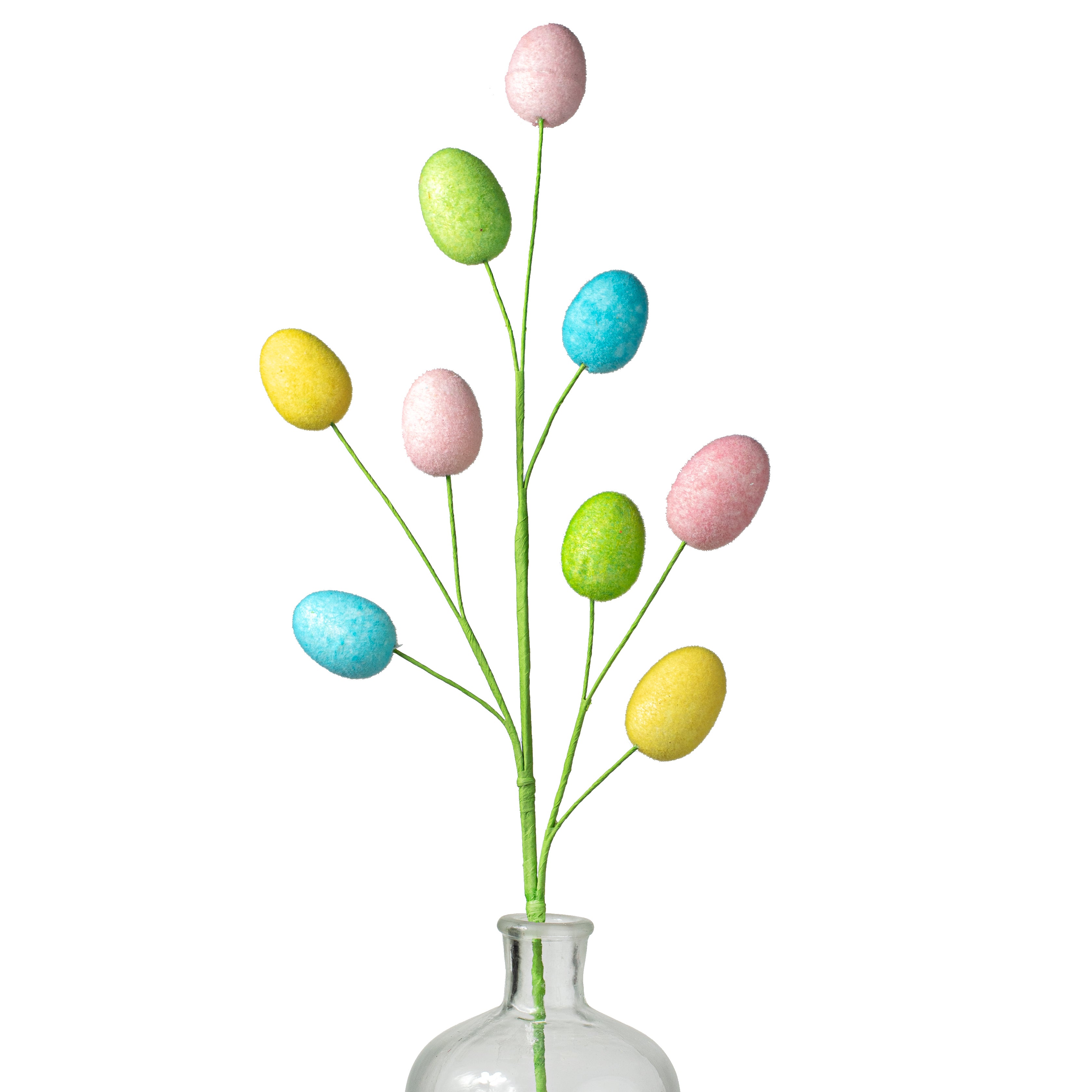 29" Flocked Egg Spray: Pastel Mix Item Number: 63290MIX