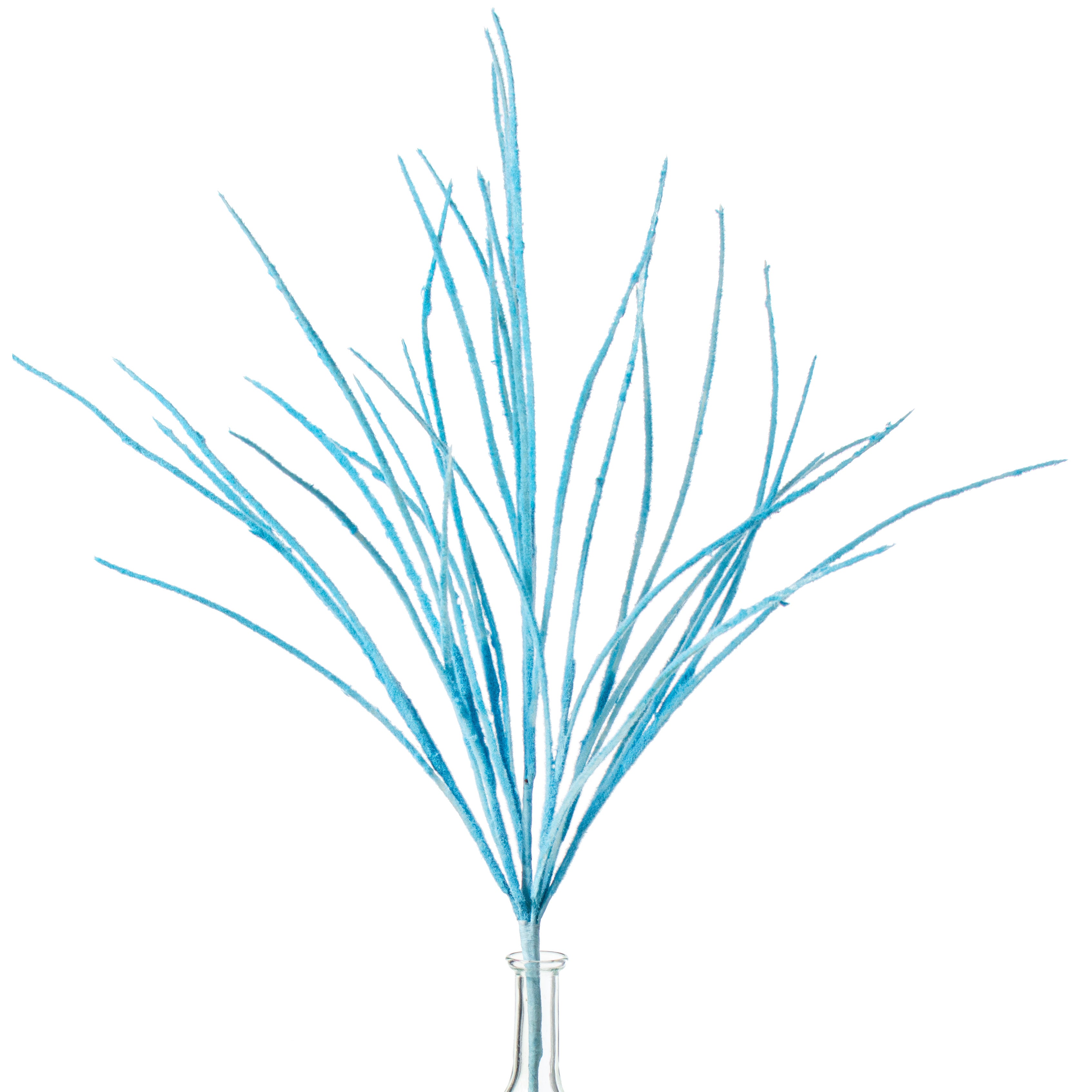 27" Flocked Grass Bush: Blue Item Number: FG610203