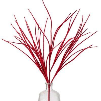 27" Flocked Grass Bush: Red Item Number: FG610224