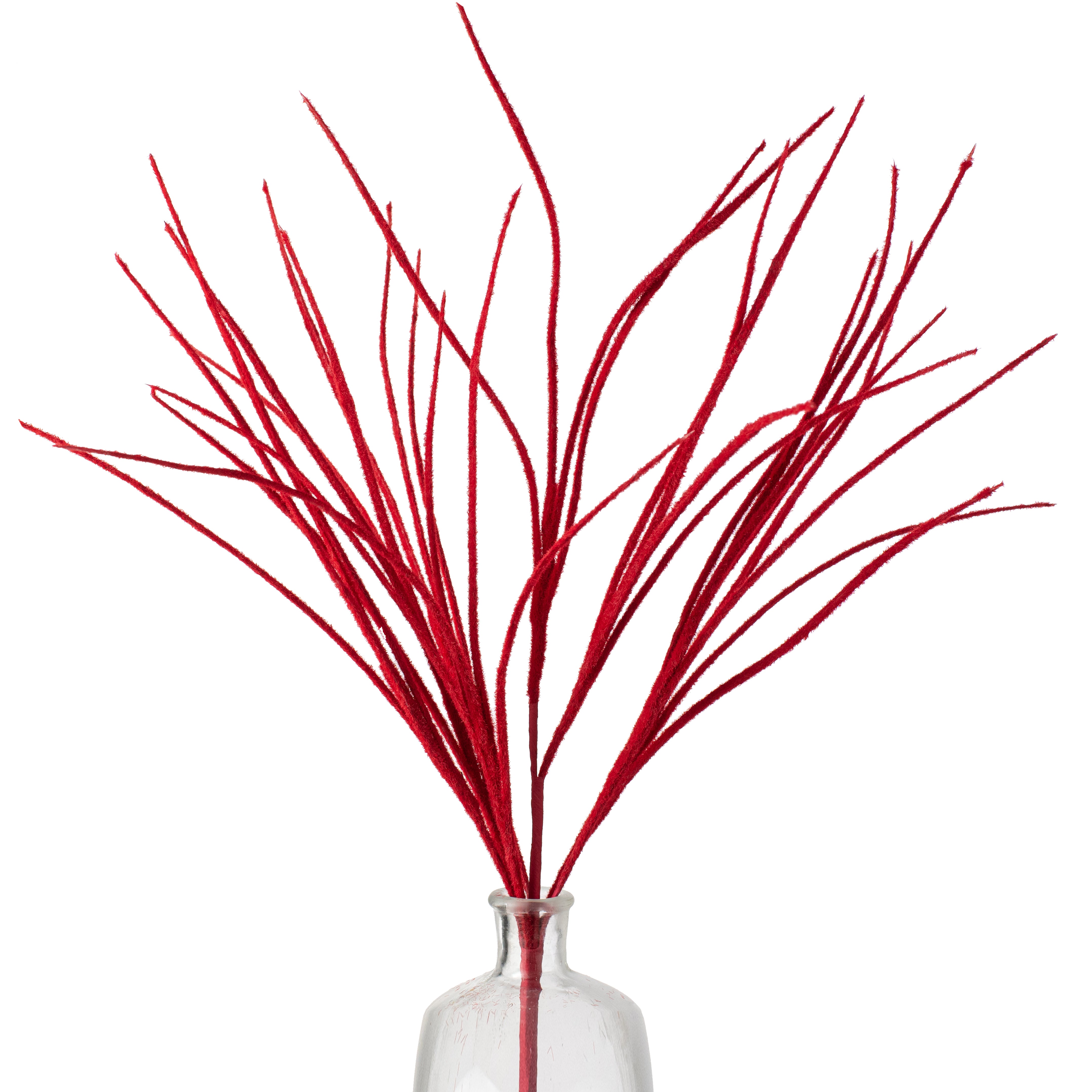 27" Flocked Grass Bush: Red Item Number: FG610224