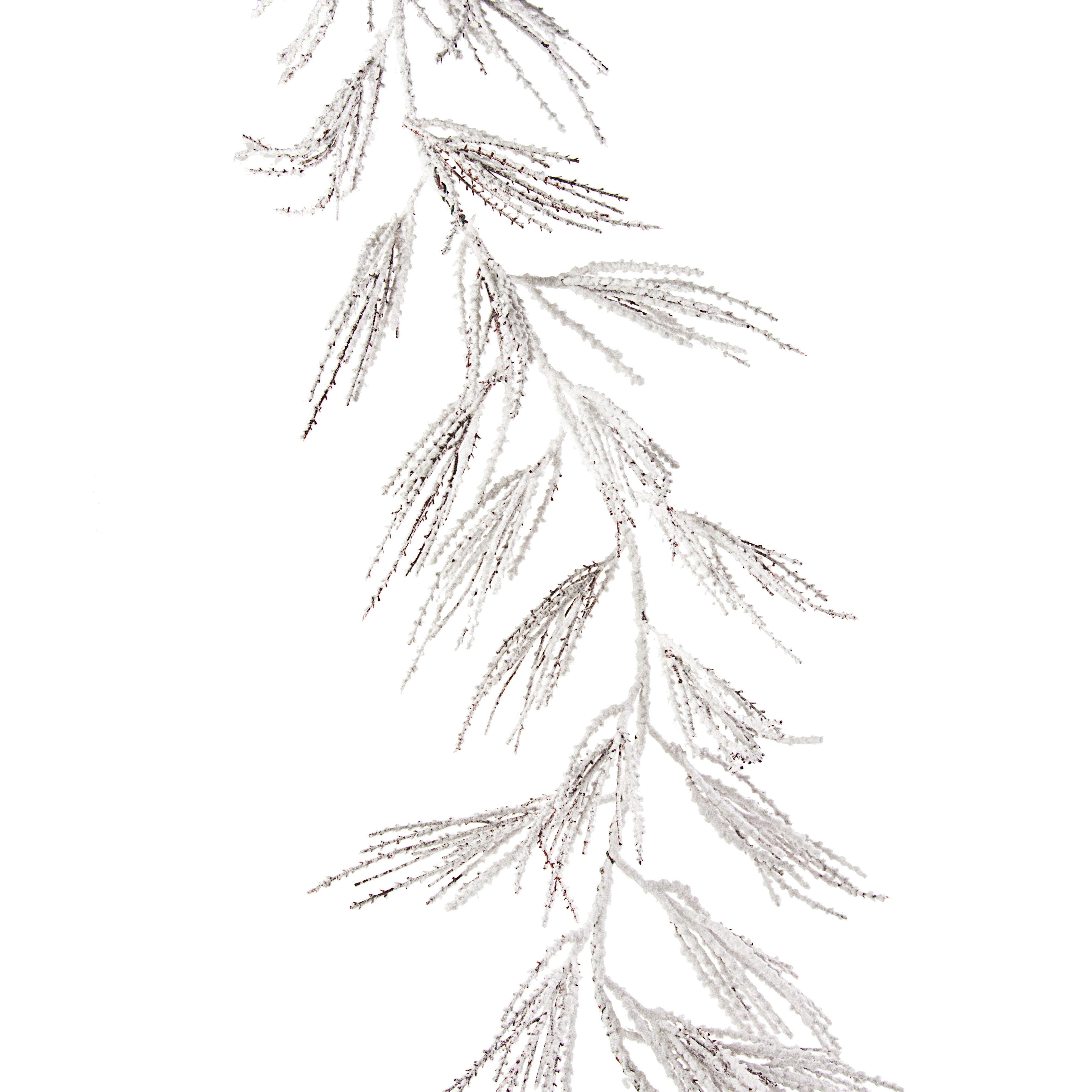 5' Flocked Pine Garland Item Number: 85331GA5