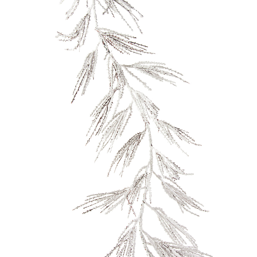 5' Flocked Pine Garland Item Number: 85331GA5