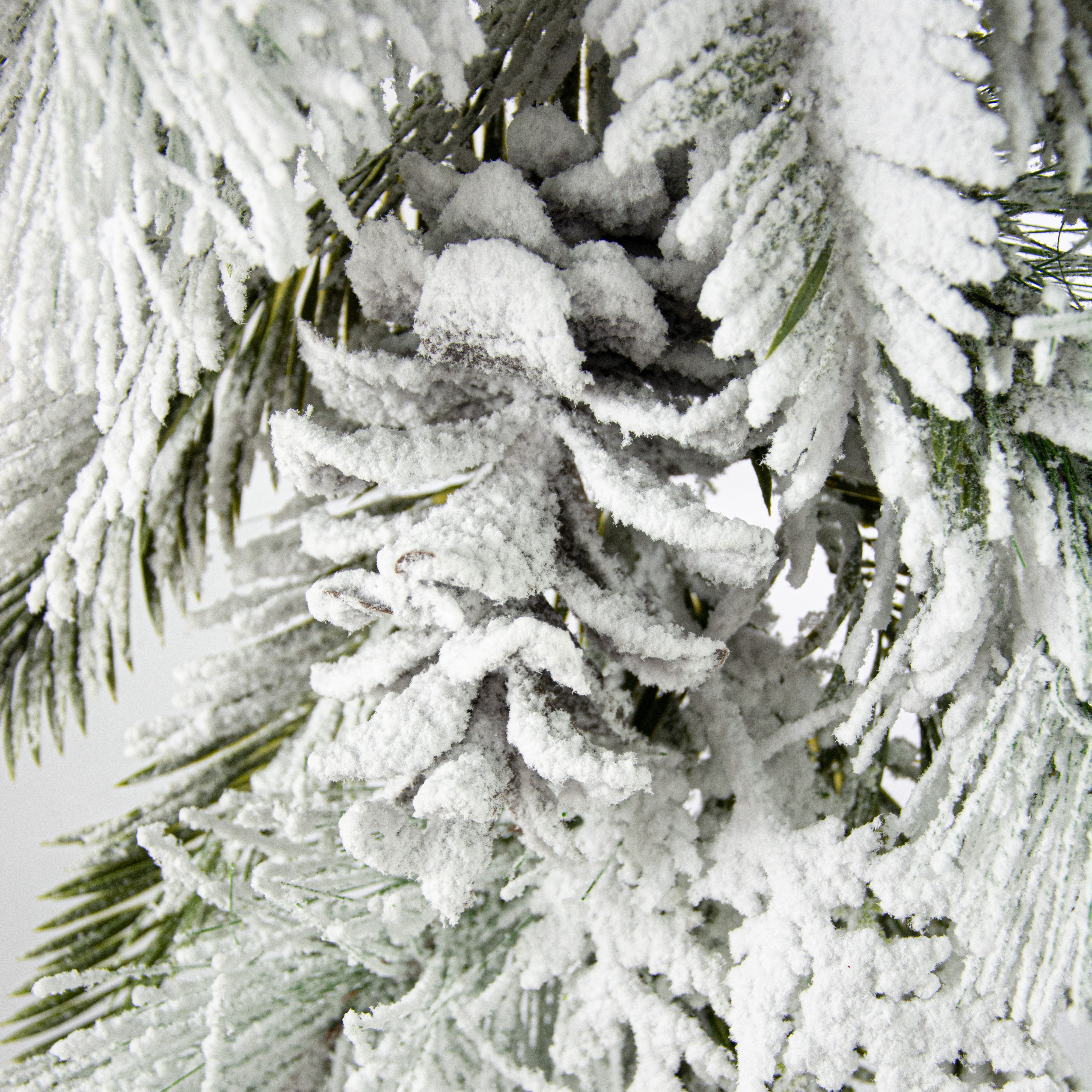 32" Flocked Pine Teardrop detail photo 3