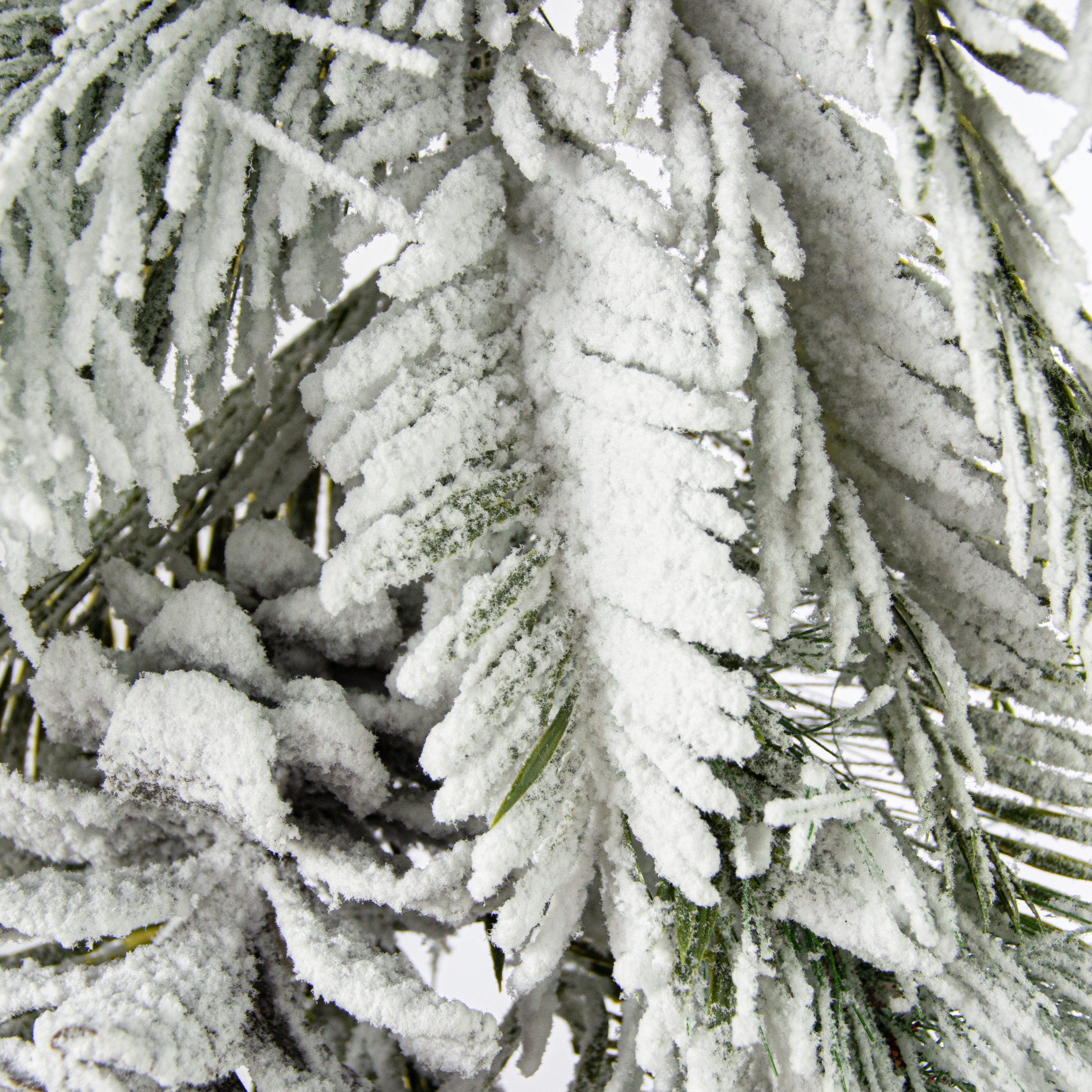 32" Flocked Pine Teardrop detail photo 4