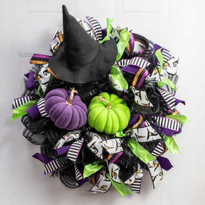 7" Flocked Pumpkin: Purple Lifestyle Photo