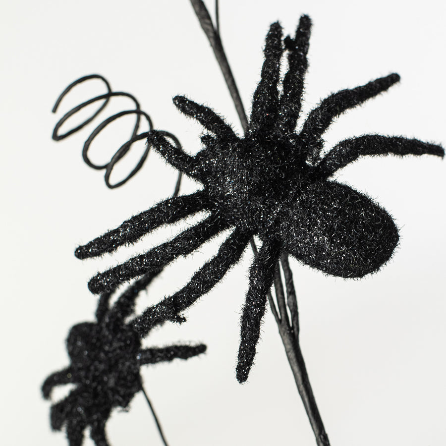 28" Flocked Spider Spray Lifestyle Photo