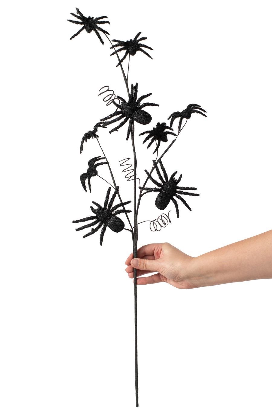 28" Flocked Spider Spray detail photo 3
