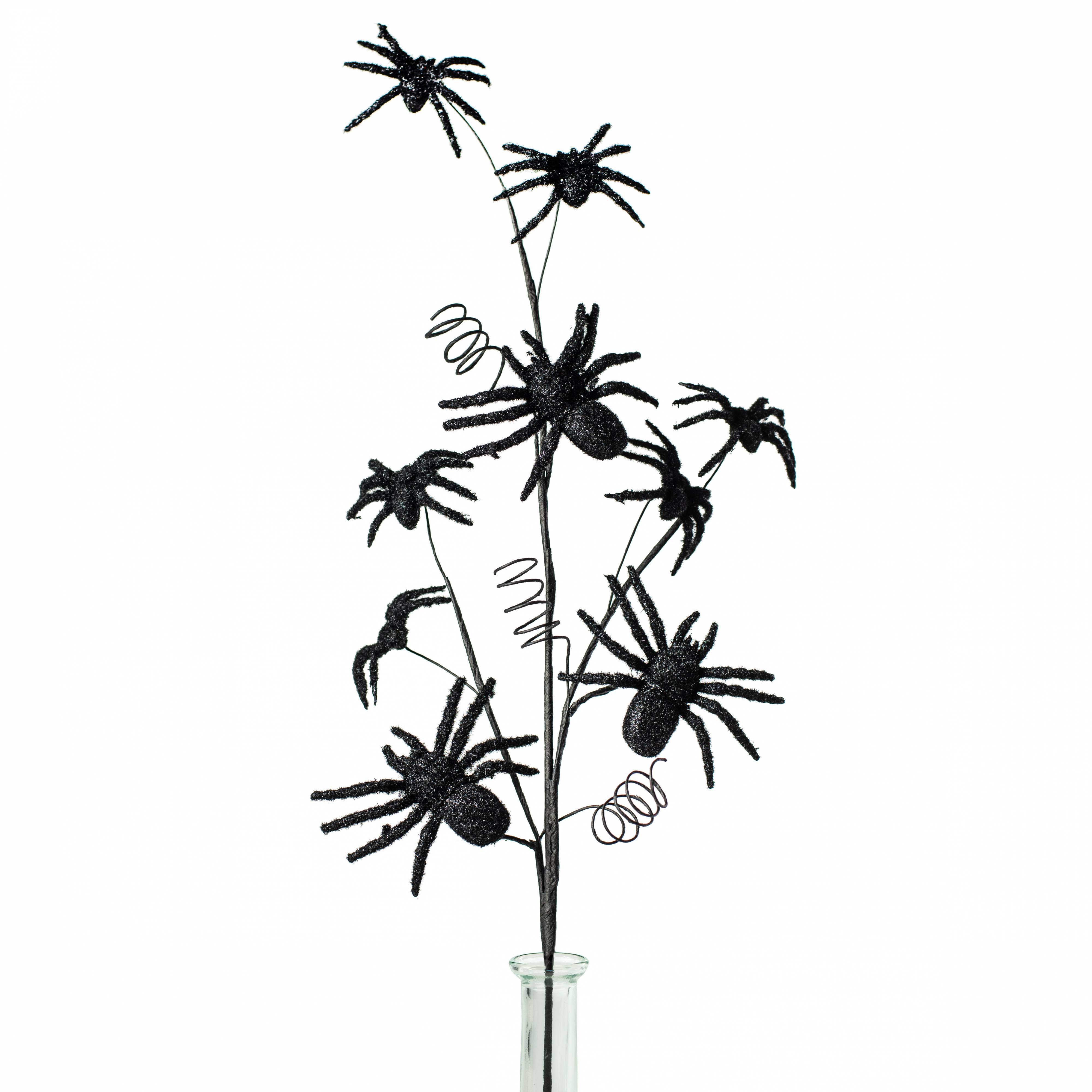 28" Flocked Spider Spray Item Number: 56800BK
